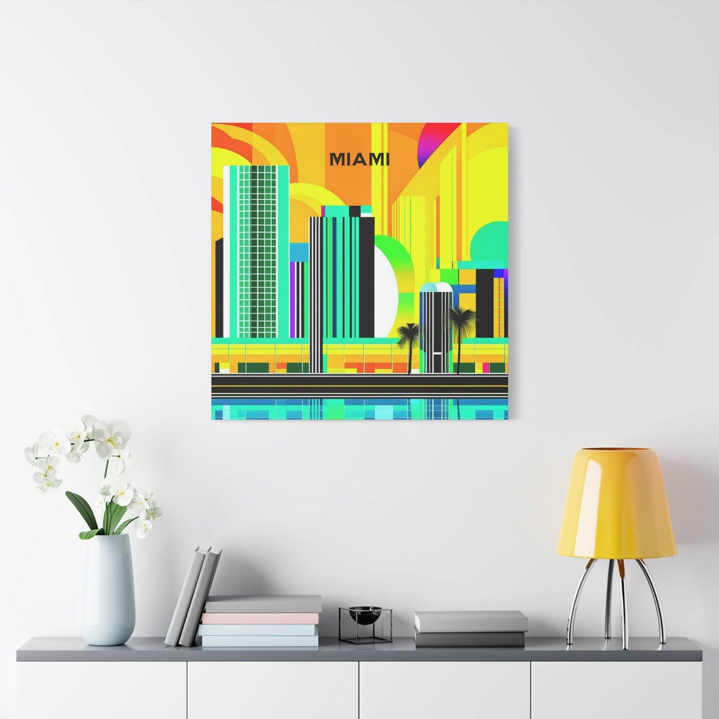 miami poster, vintage travel poster