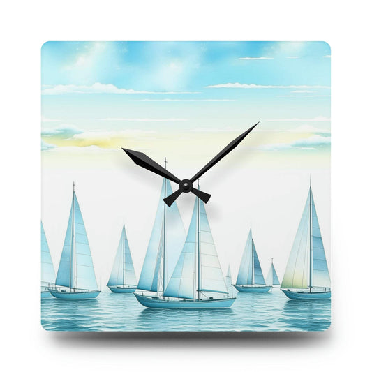 unique wall clock, art deco clock, ocean clock