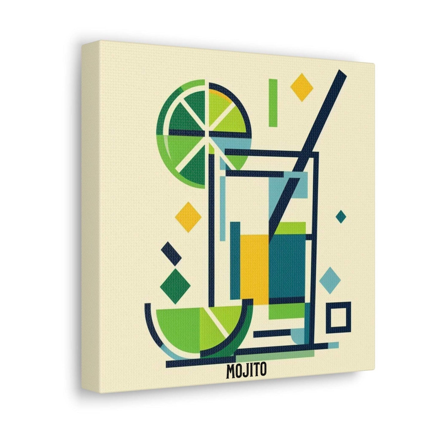 bar cart decor, cocktail poster