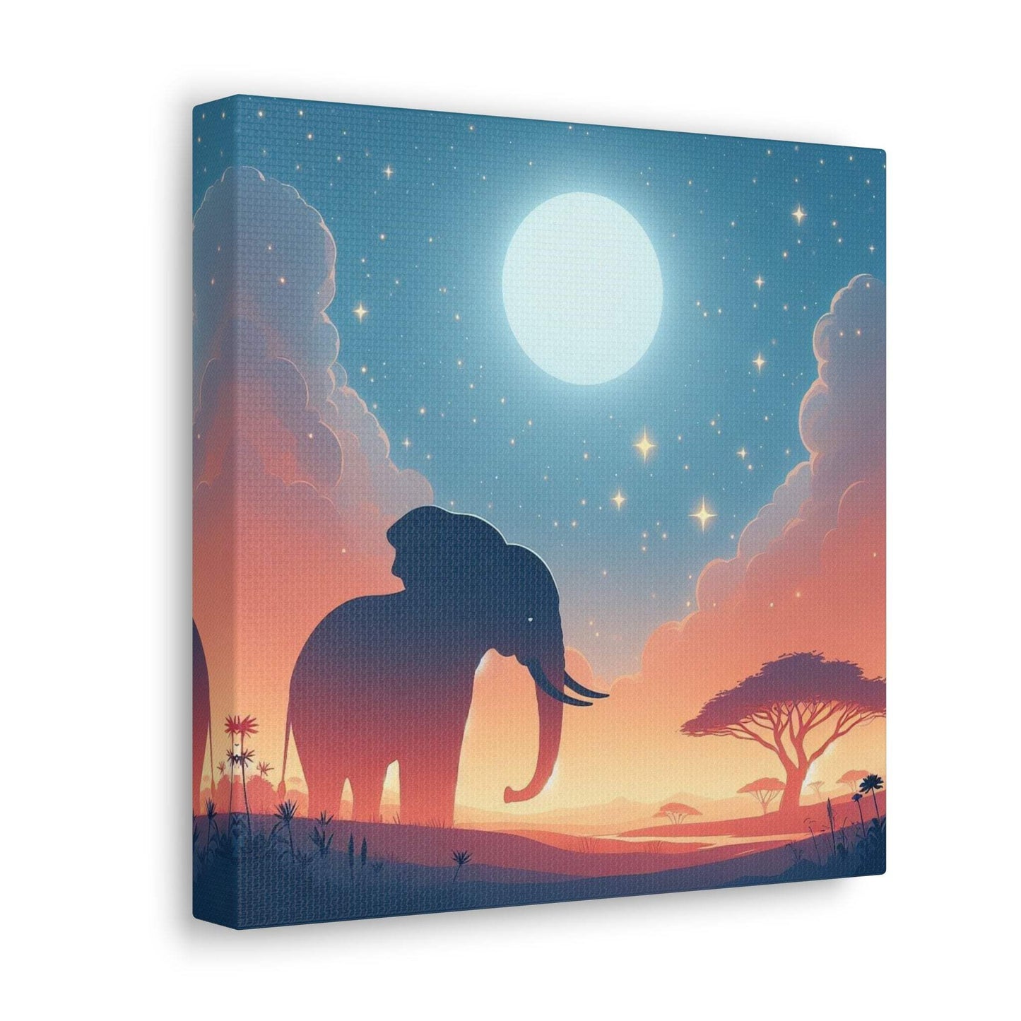 elephant artwork, elephant canvas art