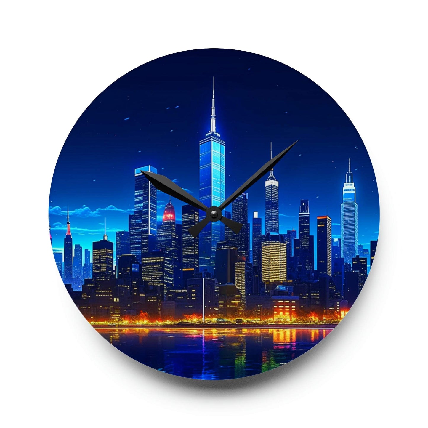 unique wall clock, new york clock