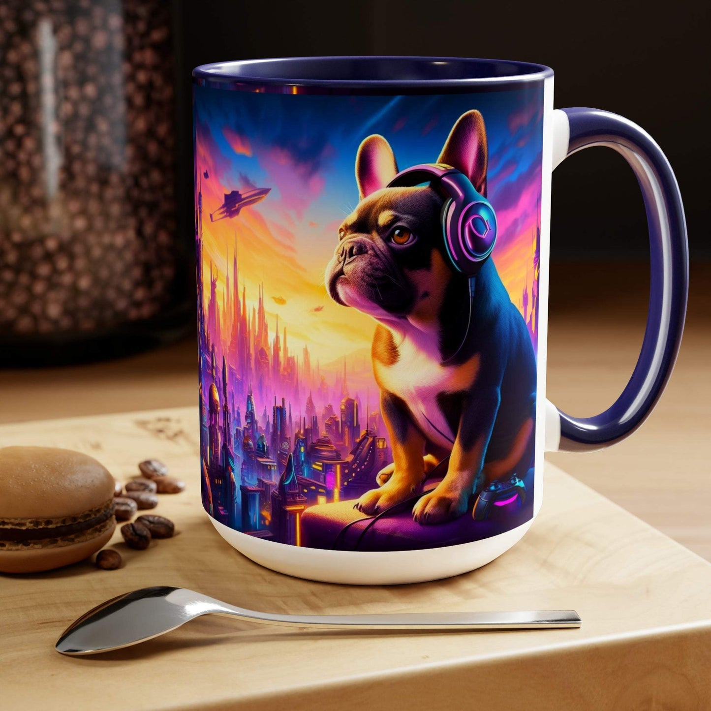 french bulldog mug, gaming mug