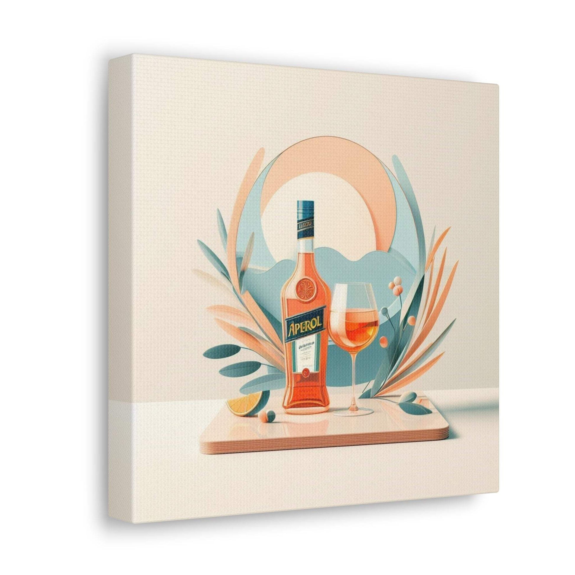 aperol spritz poster, cocktail poster, bar cart decor