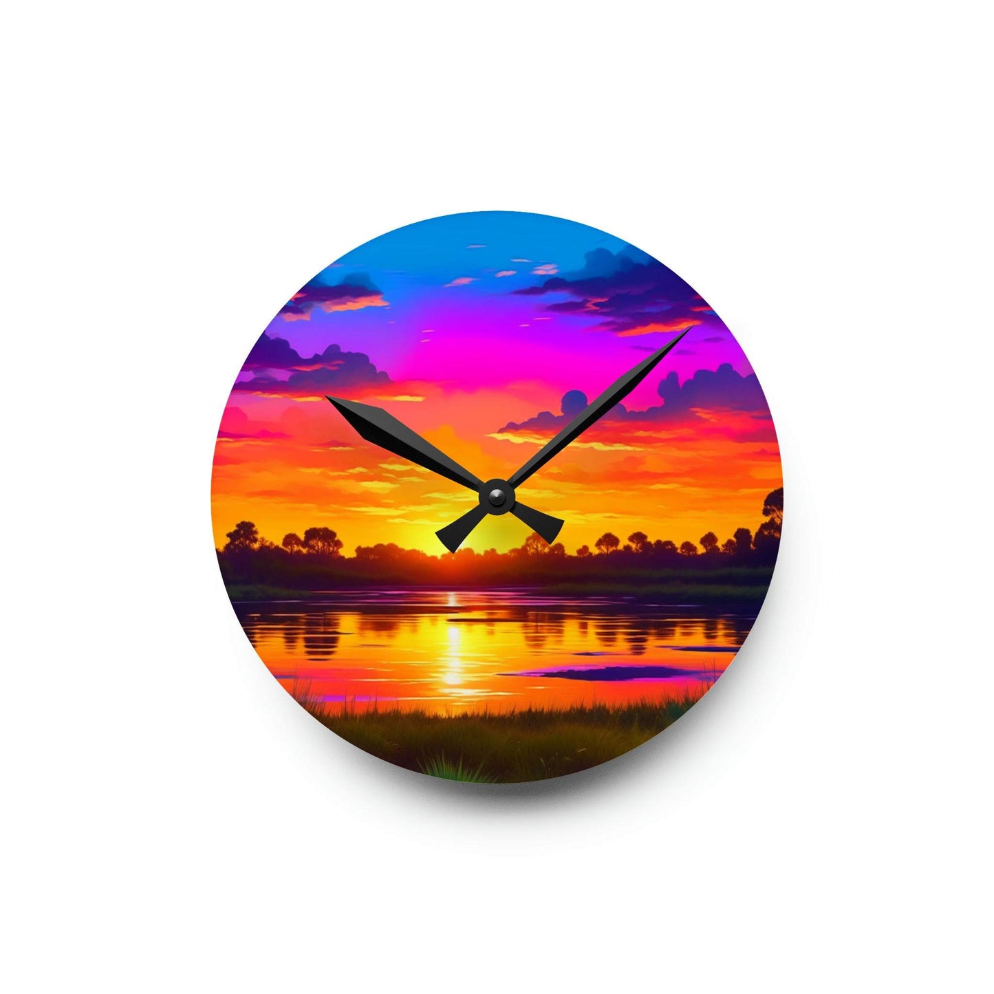 unique wall clock, everglades clock