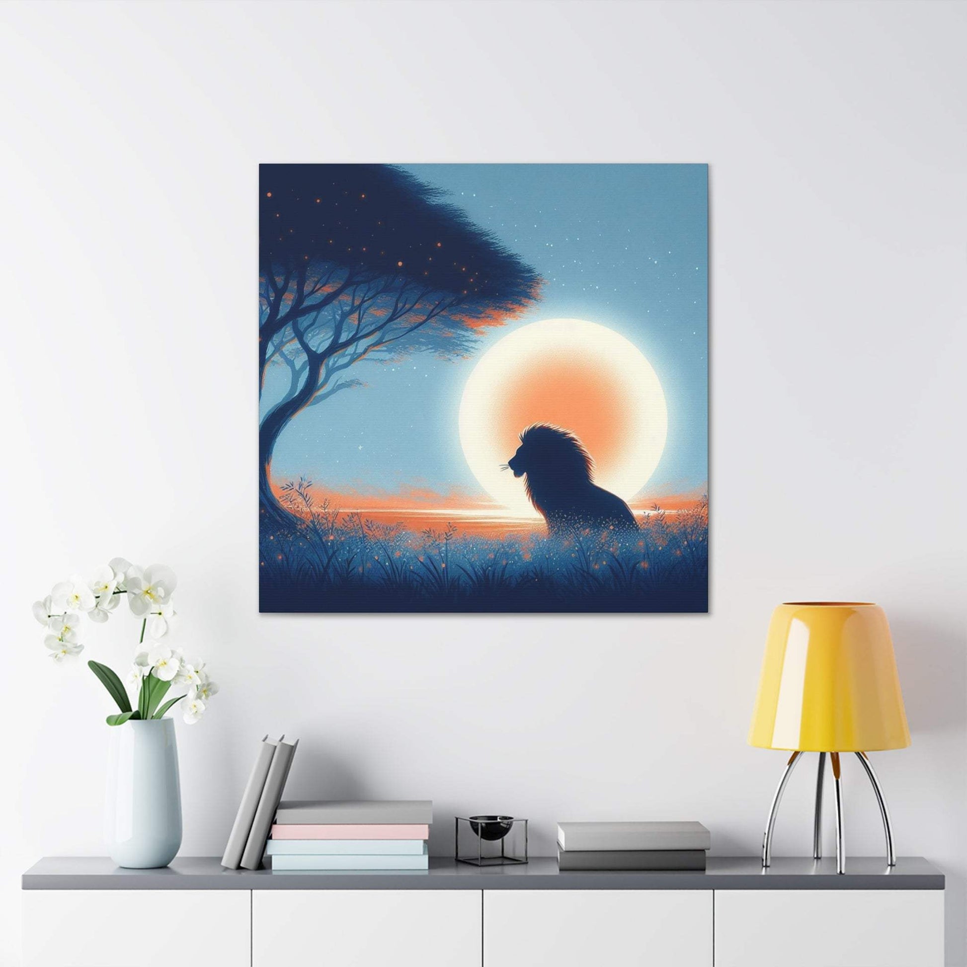 Lion Artwork, Lion wall art canvas