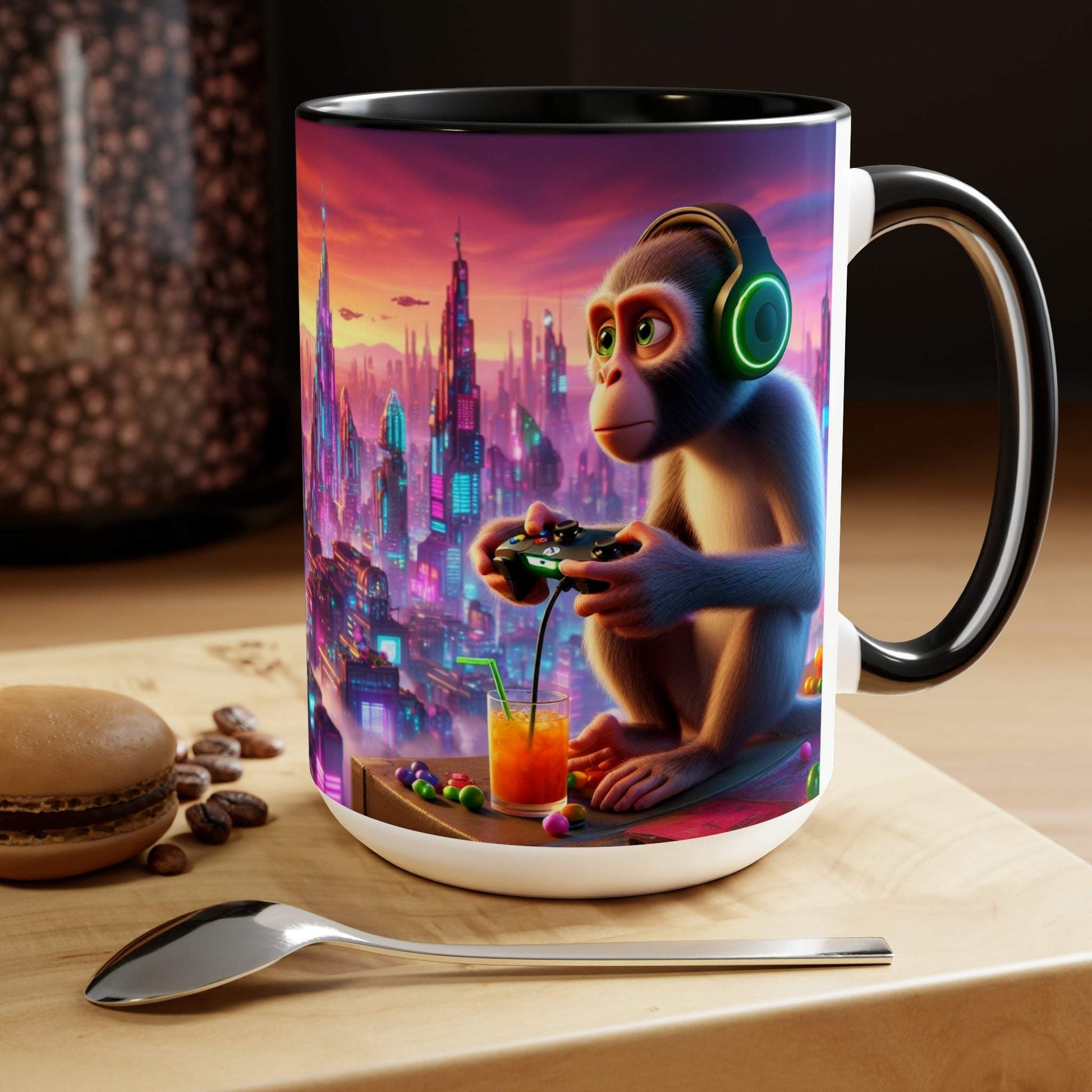 monkey mug, gaming mug