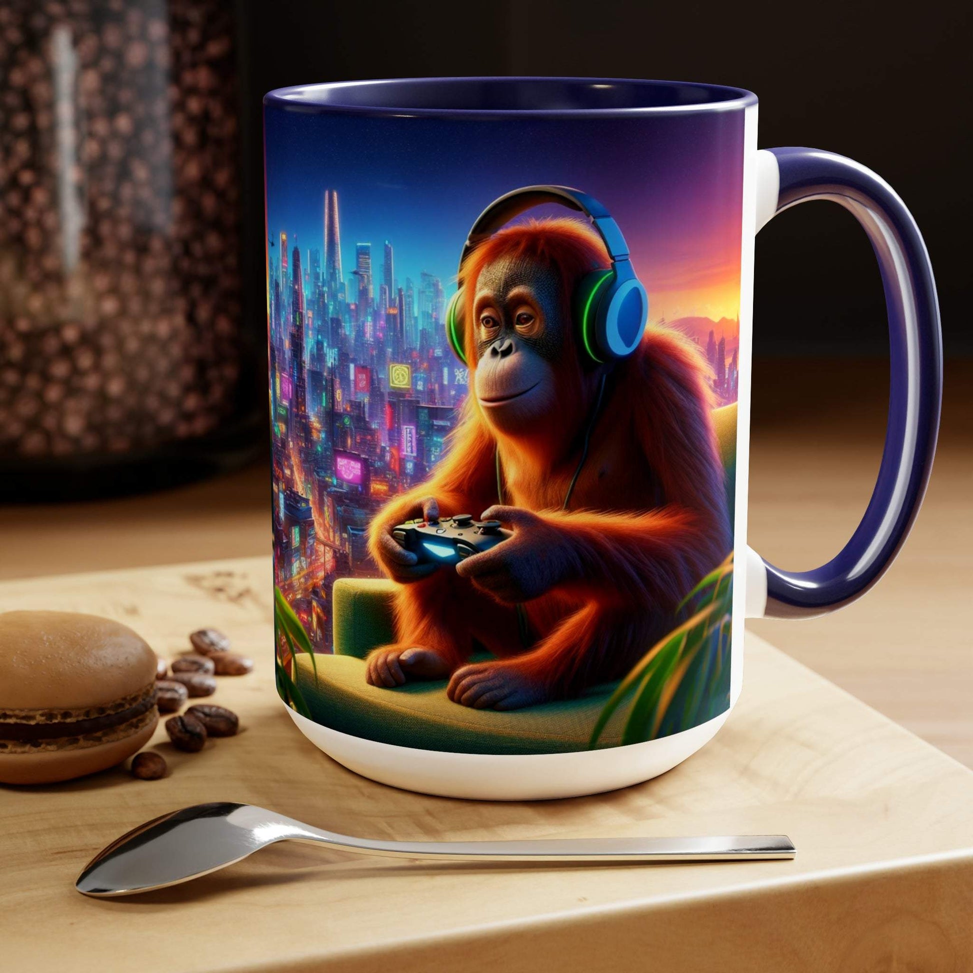 monkey mug, gaming mug