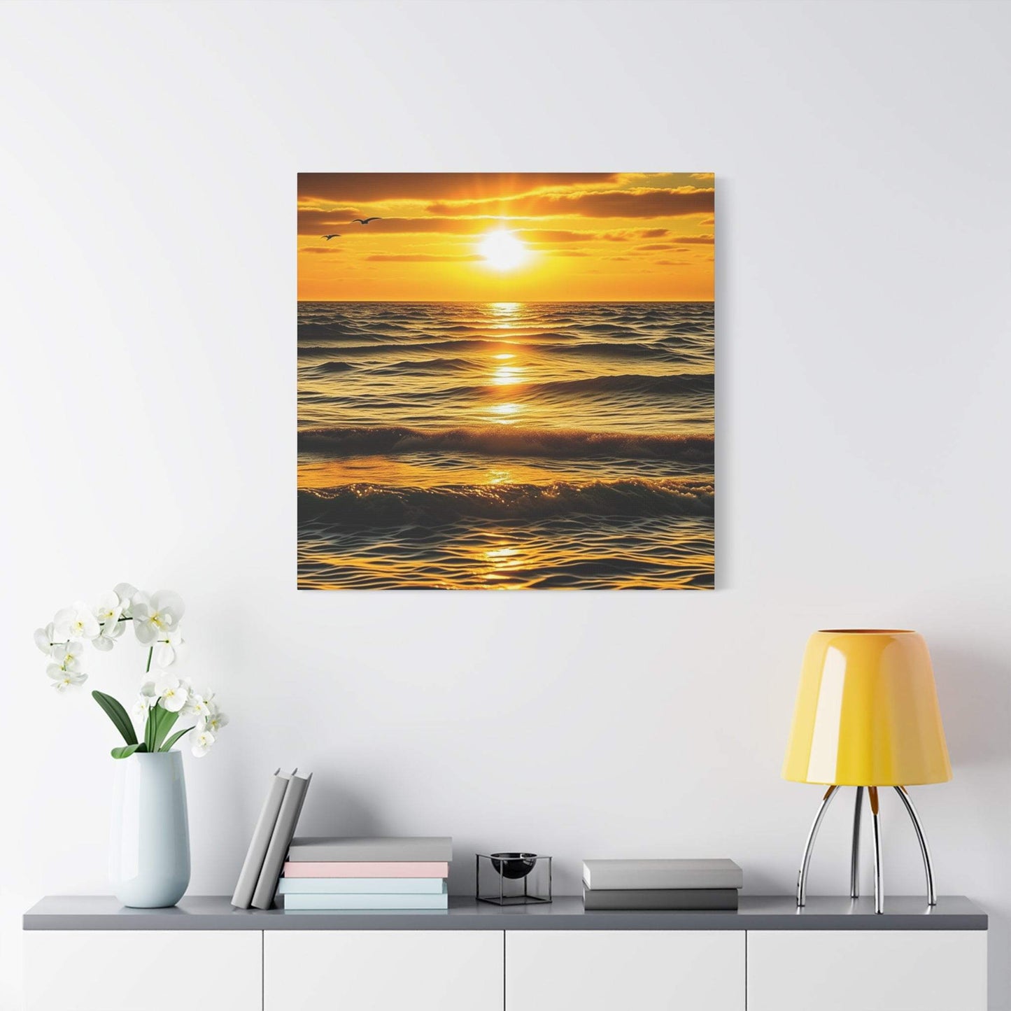 coastal artwork, ocean canvas wall art, beach canvas art, abstract seascape