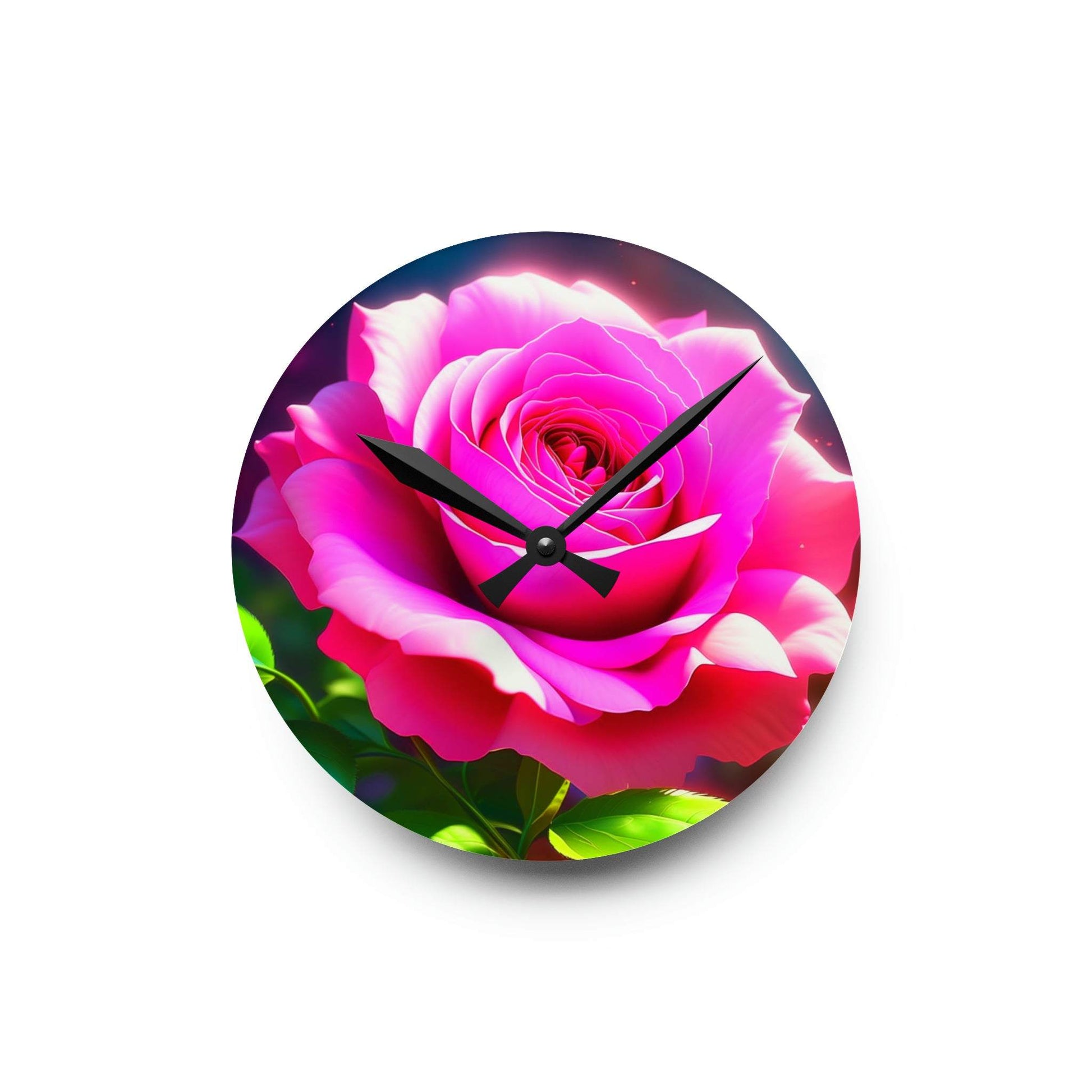 floral wall clock, unique wall clock