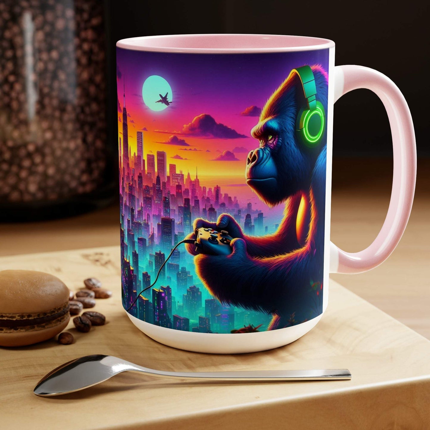 monkey mug, gaming mug