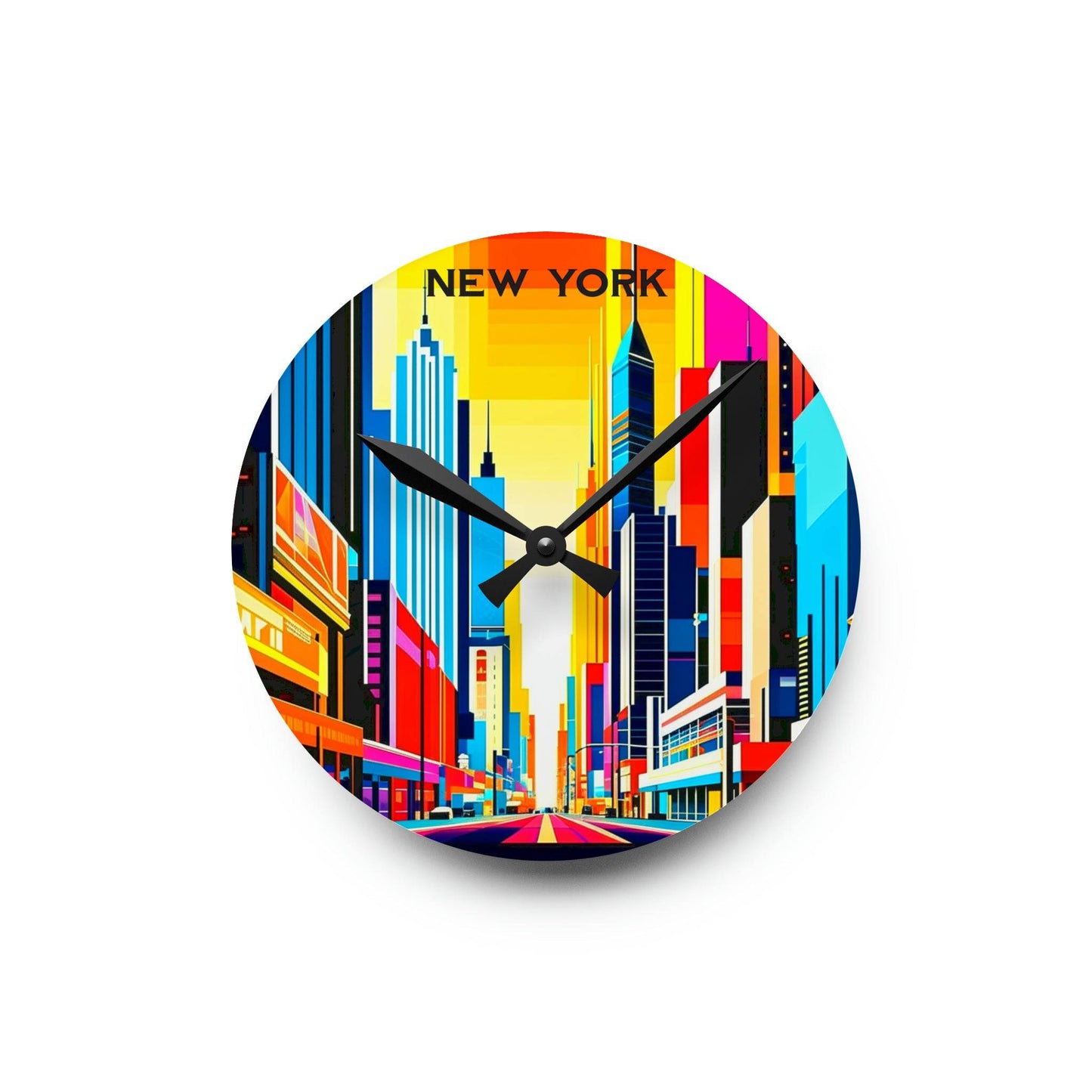 unique wall clock, new york clock