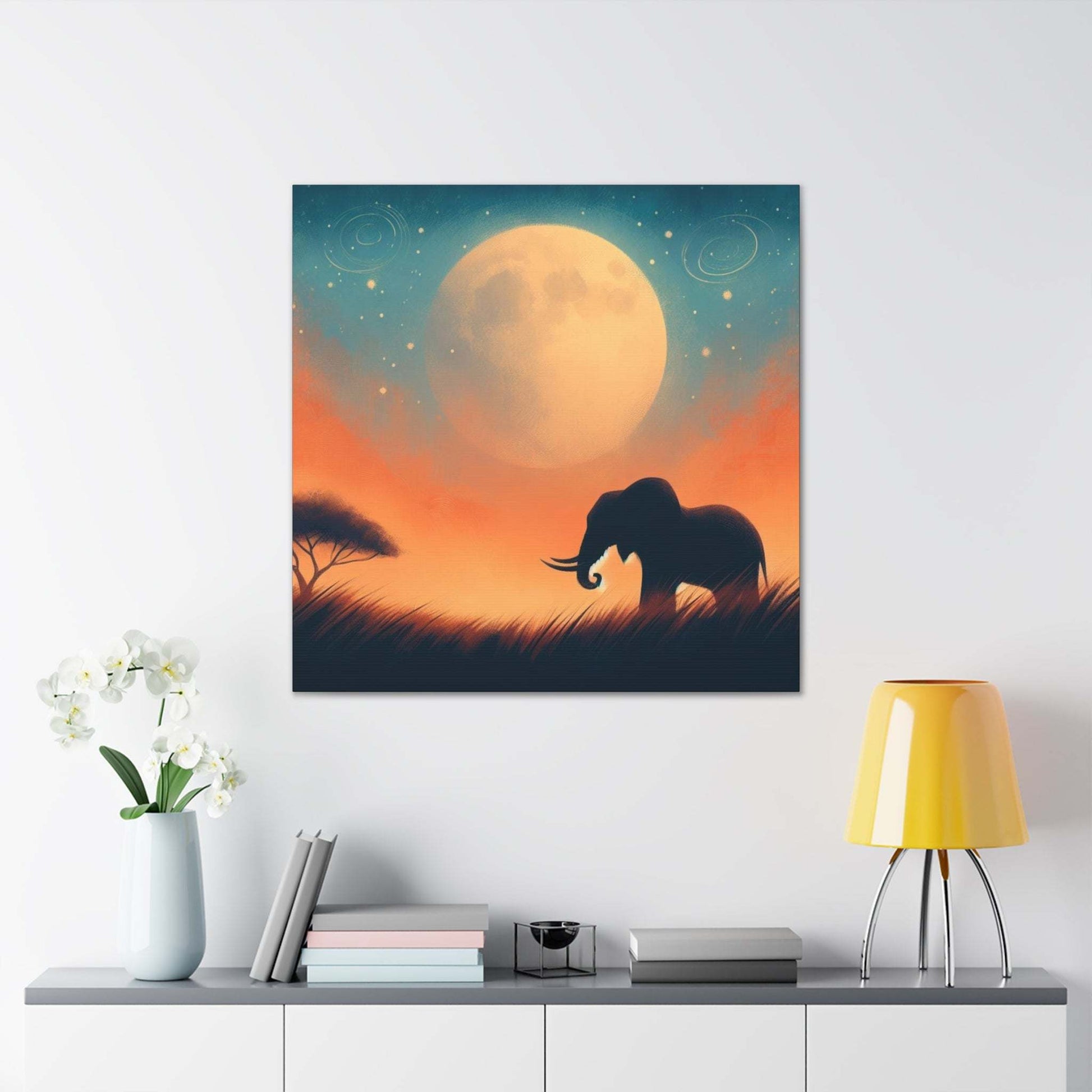 elephant artwork, elephant canvas art