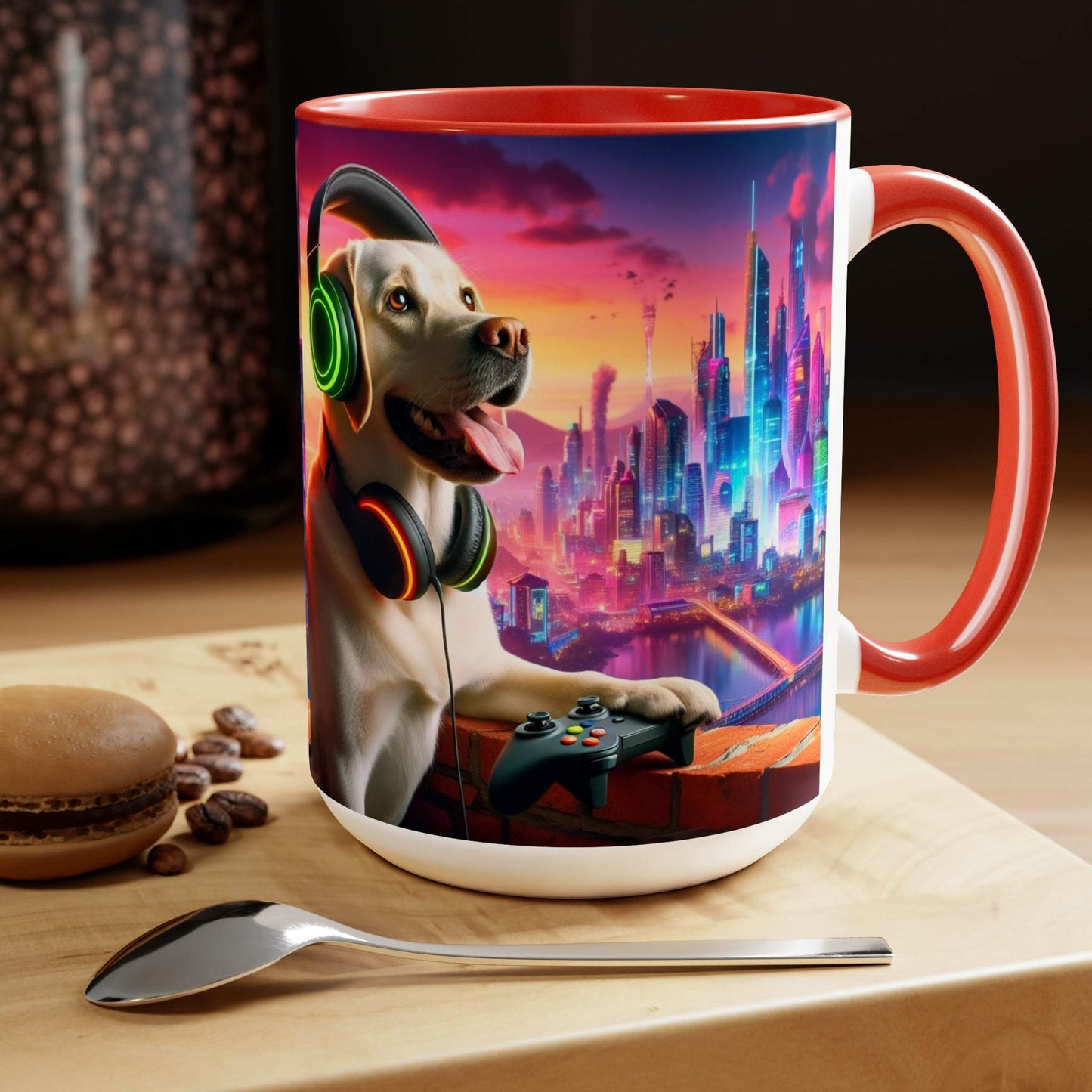 labrador mug, gaming mug