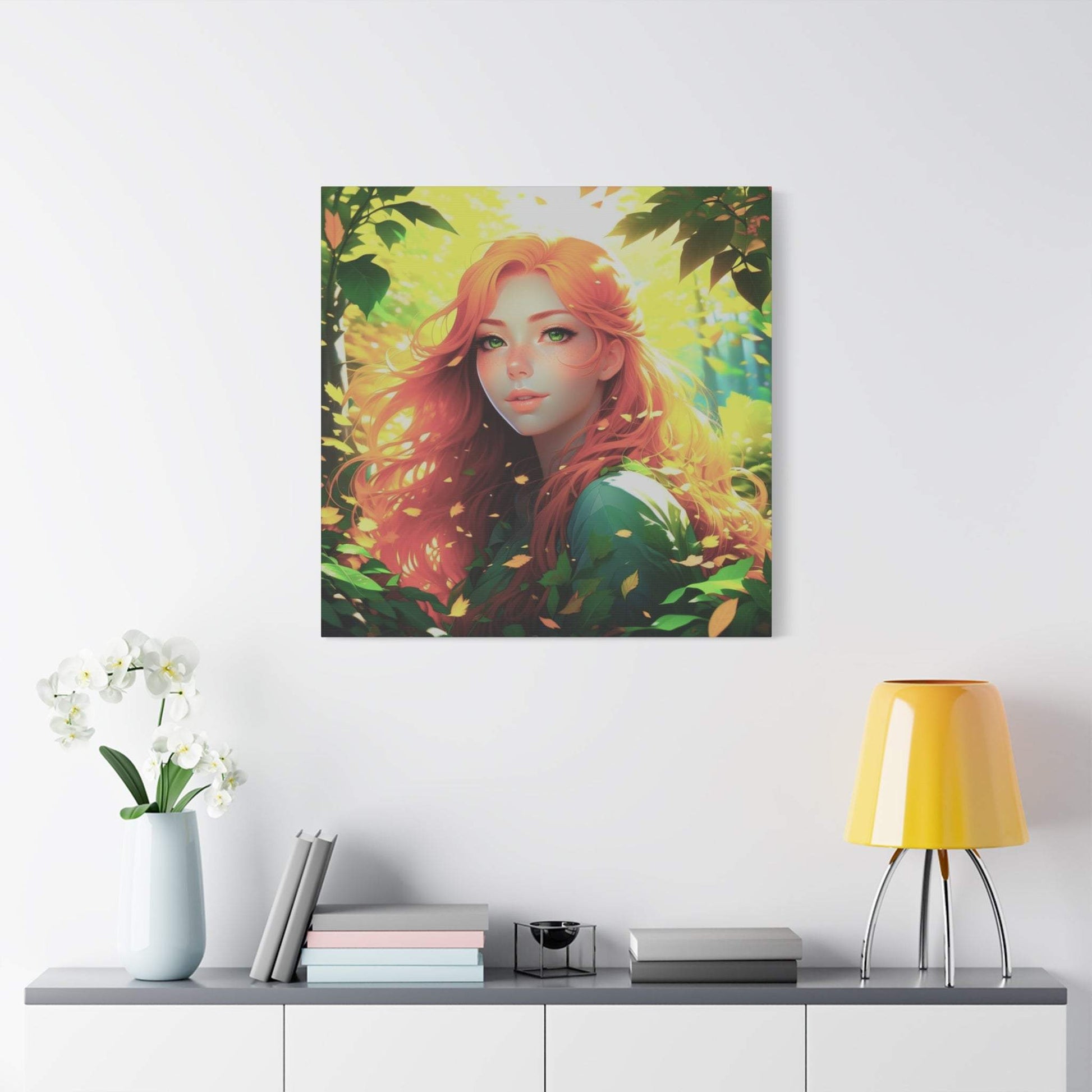 anime art, anime girl poster