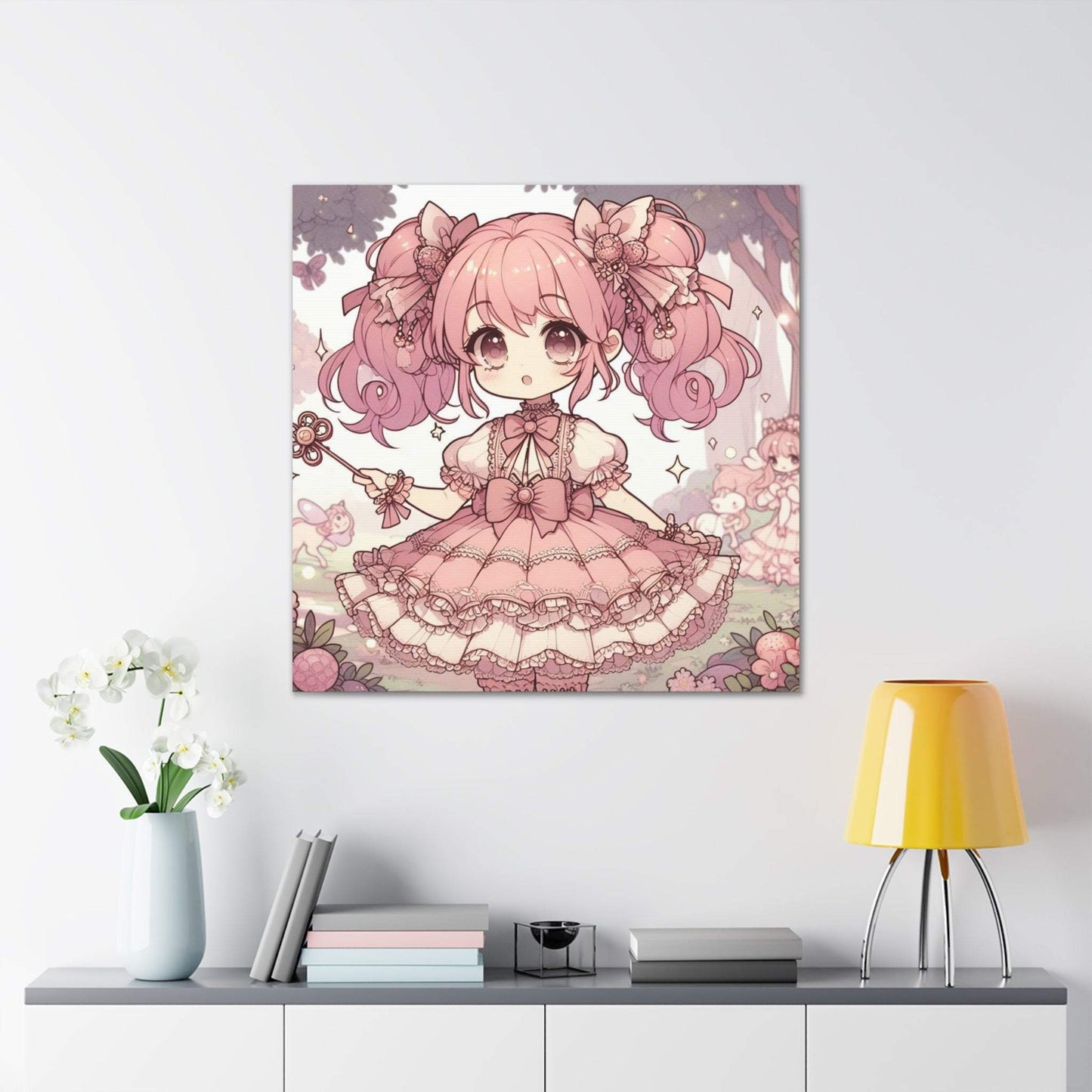 anime art, anime girl poster