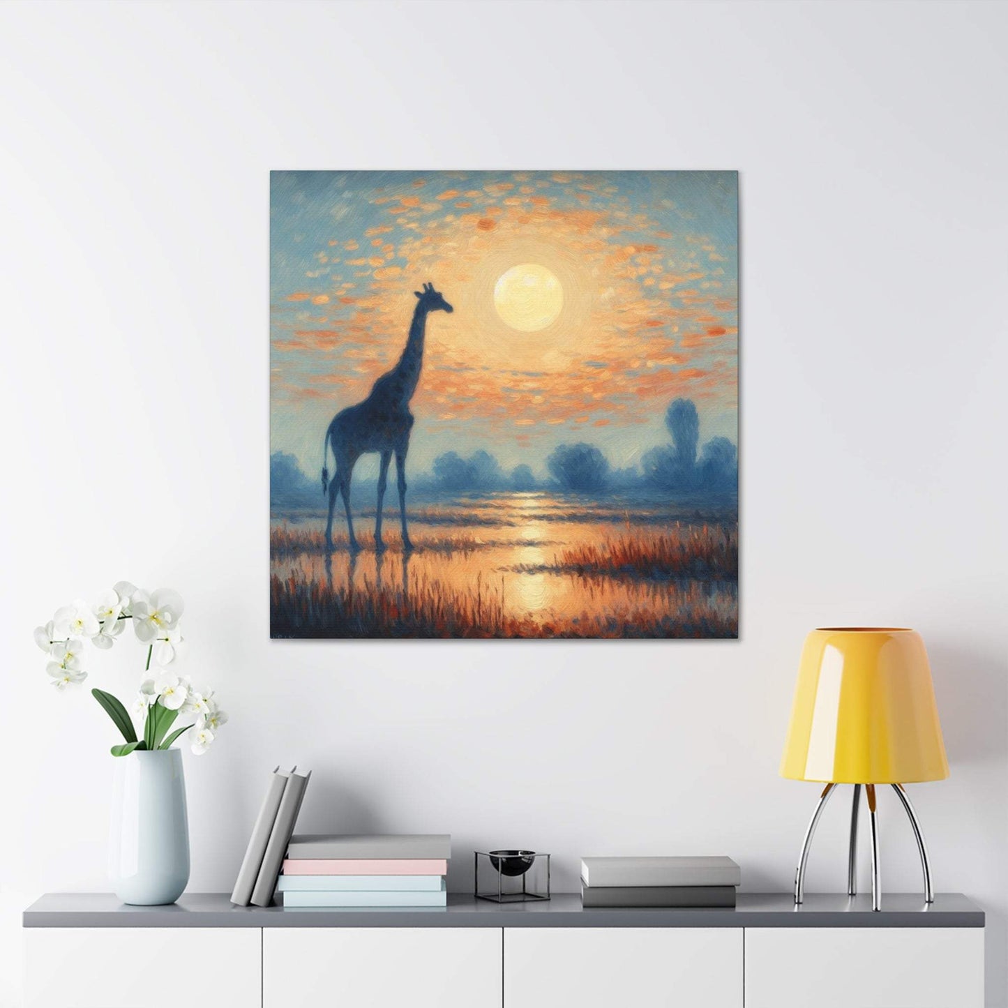 giraffe artwork, giraffe wall art canvas