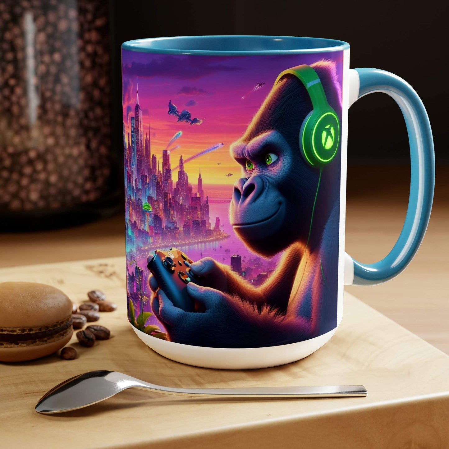 monkey mug, gaming mug