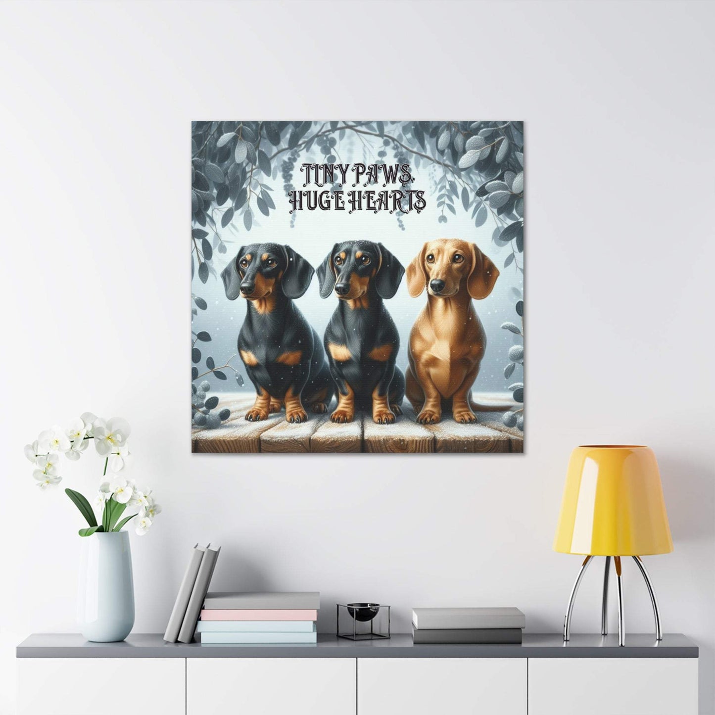 dachshund painting, dachshund wall art canvas