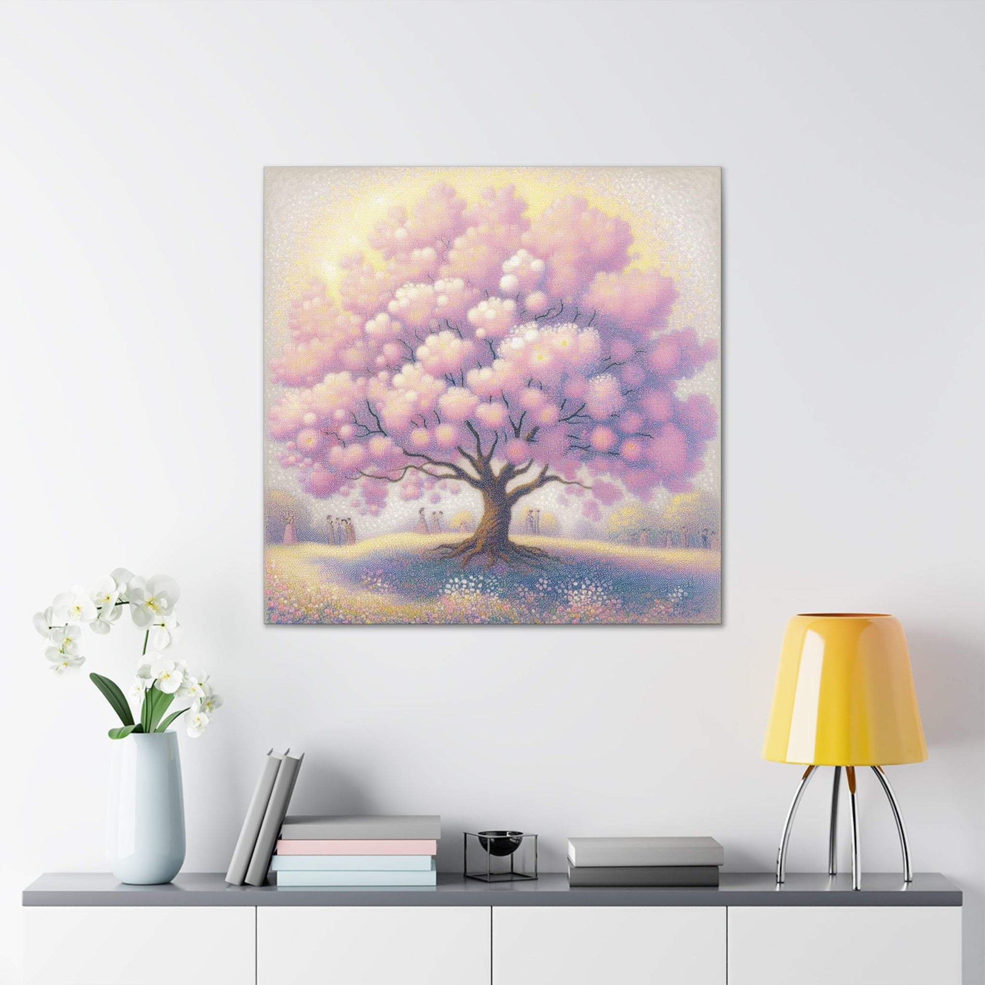 blossom artwork, cherry blossom wall art, blossom canvas