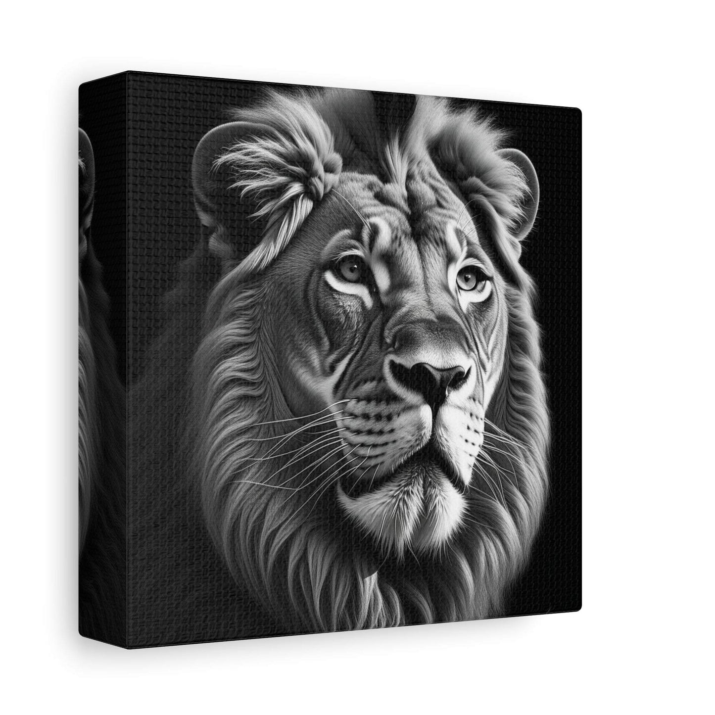 lion wall art, lion canvas, abstract lion art