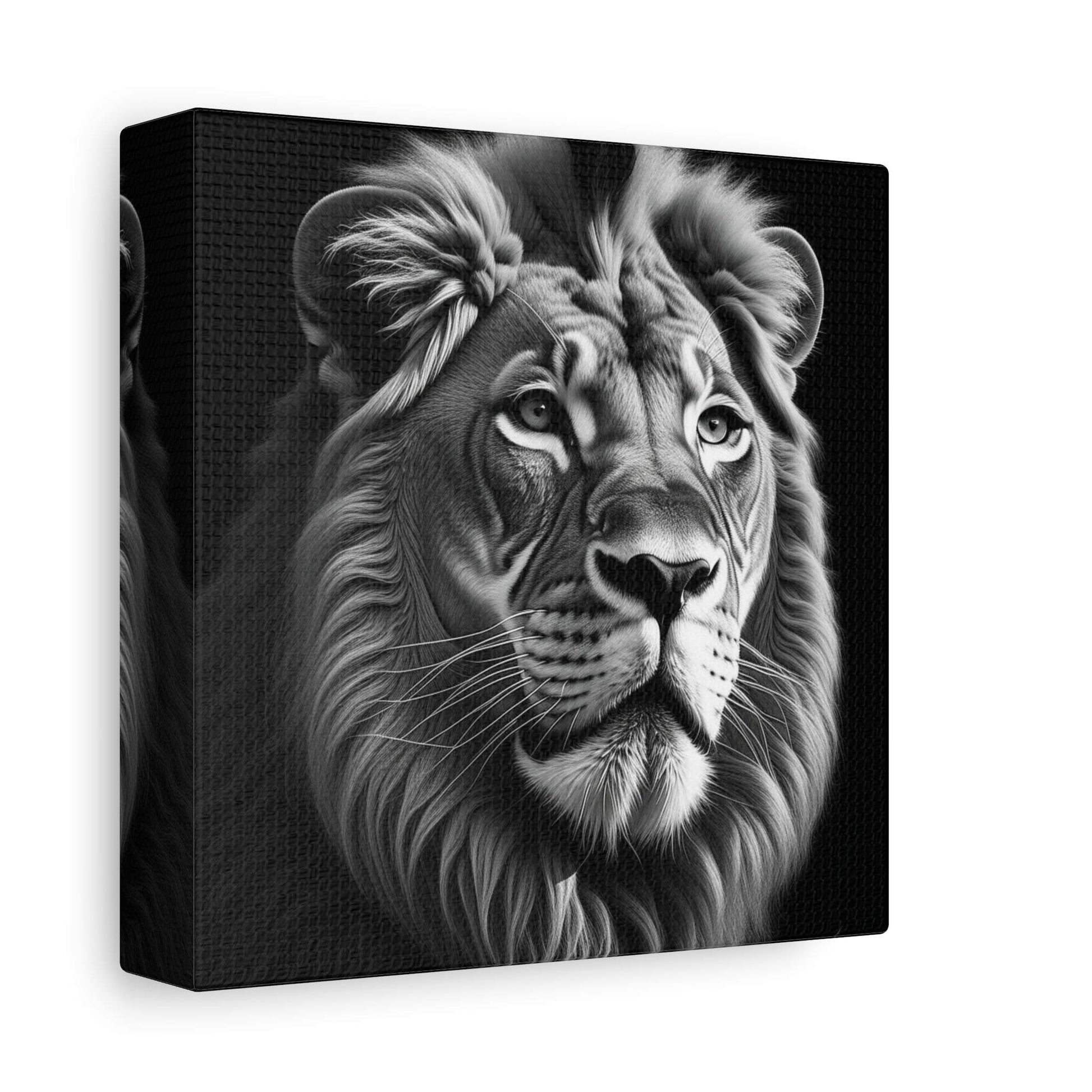 lion wall art, lion canvas, abstract lion art