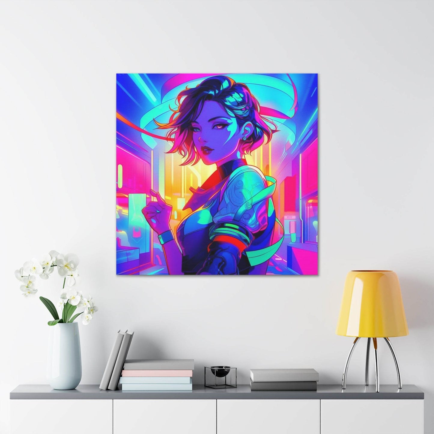 anime art, anime girl poster