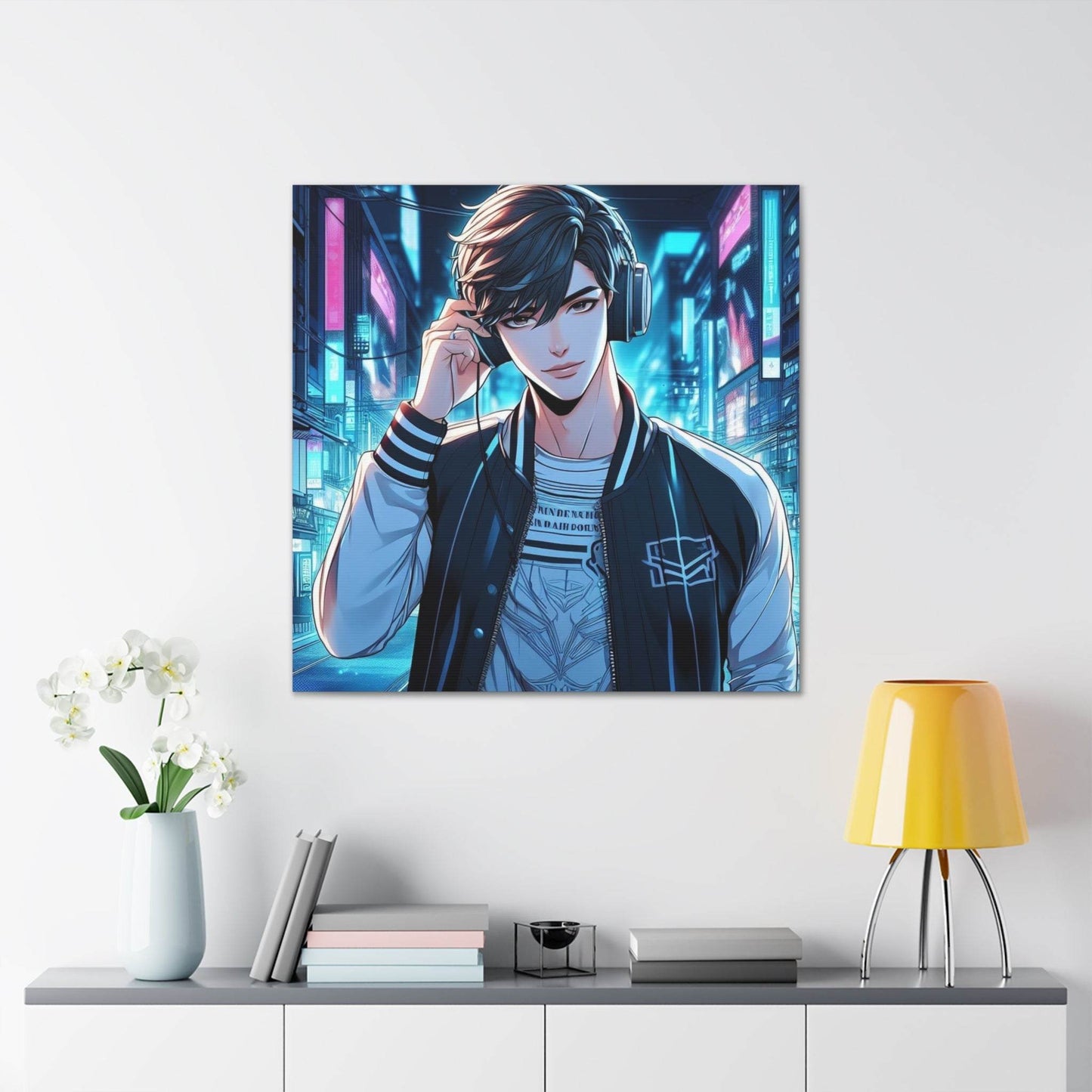 anime art, anime boy poster