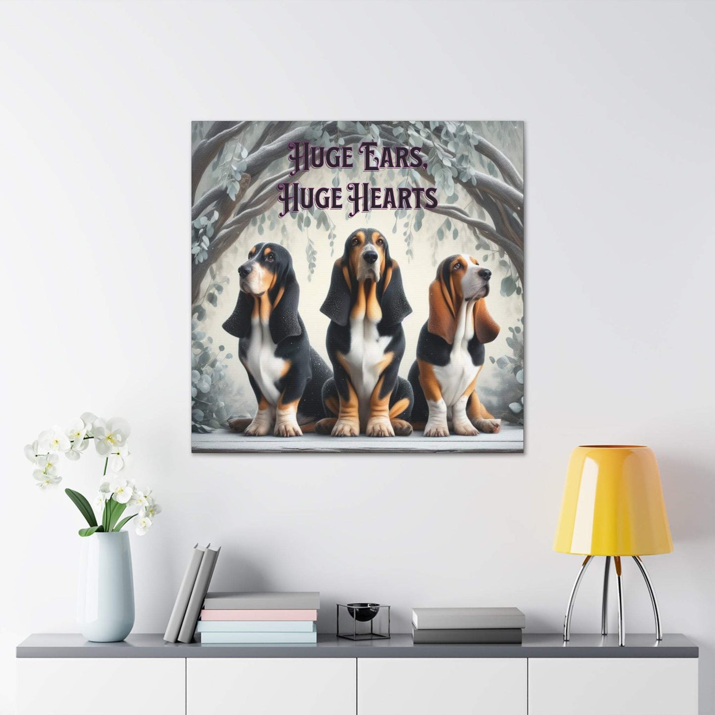 basset hound art, basset hound artwork