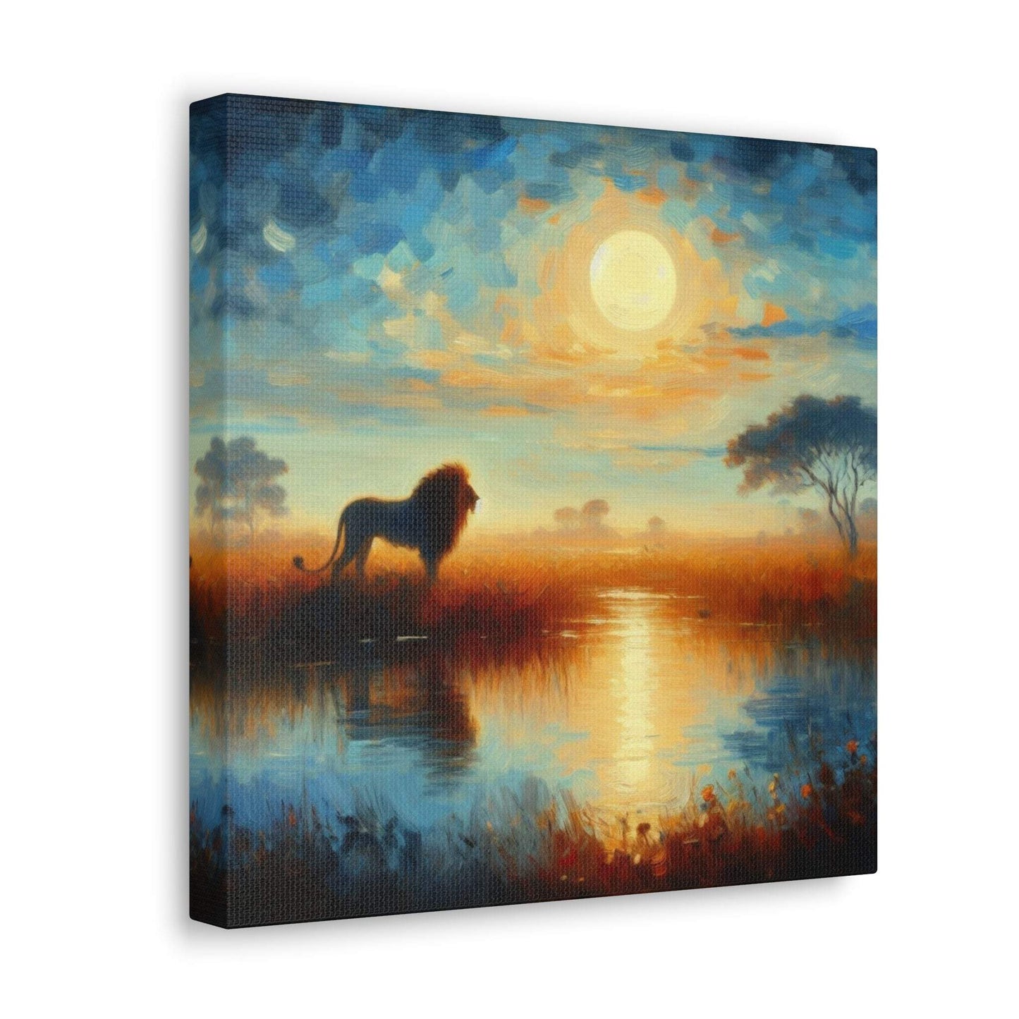 Lion Artwork, Lion wall art canvas