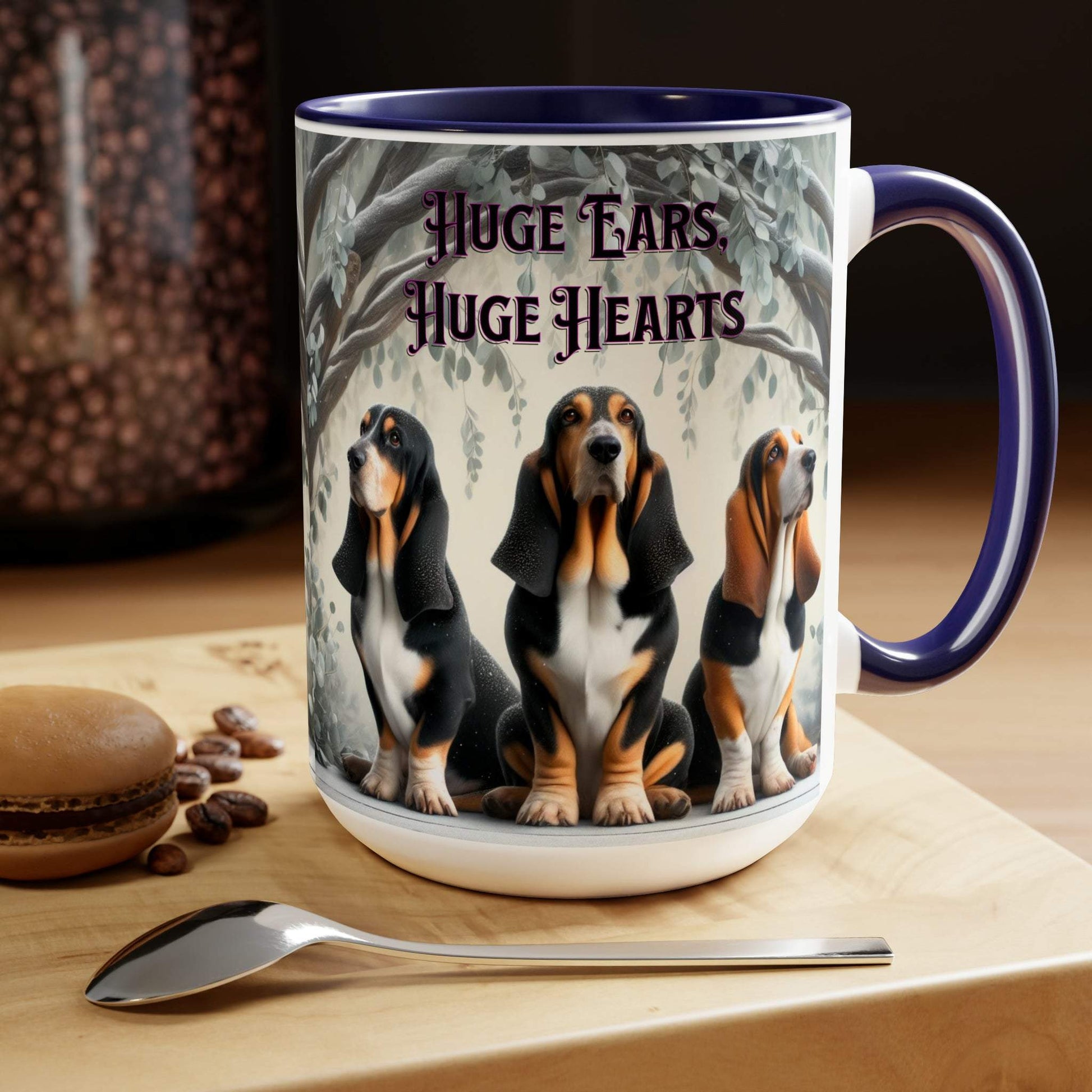 basset hound mug, basset hound coffee mug