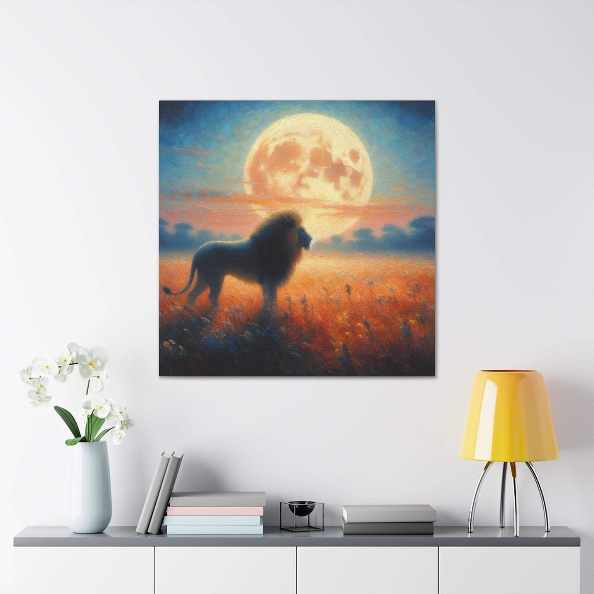 Lion Artwork, Lion wall art canvas