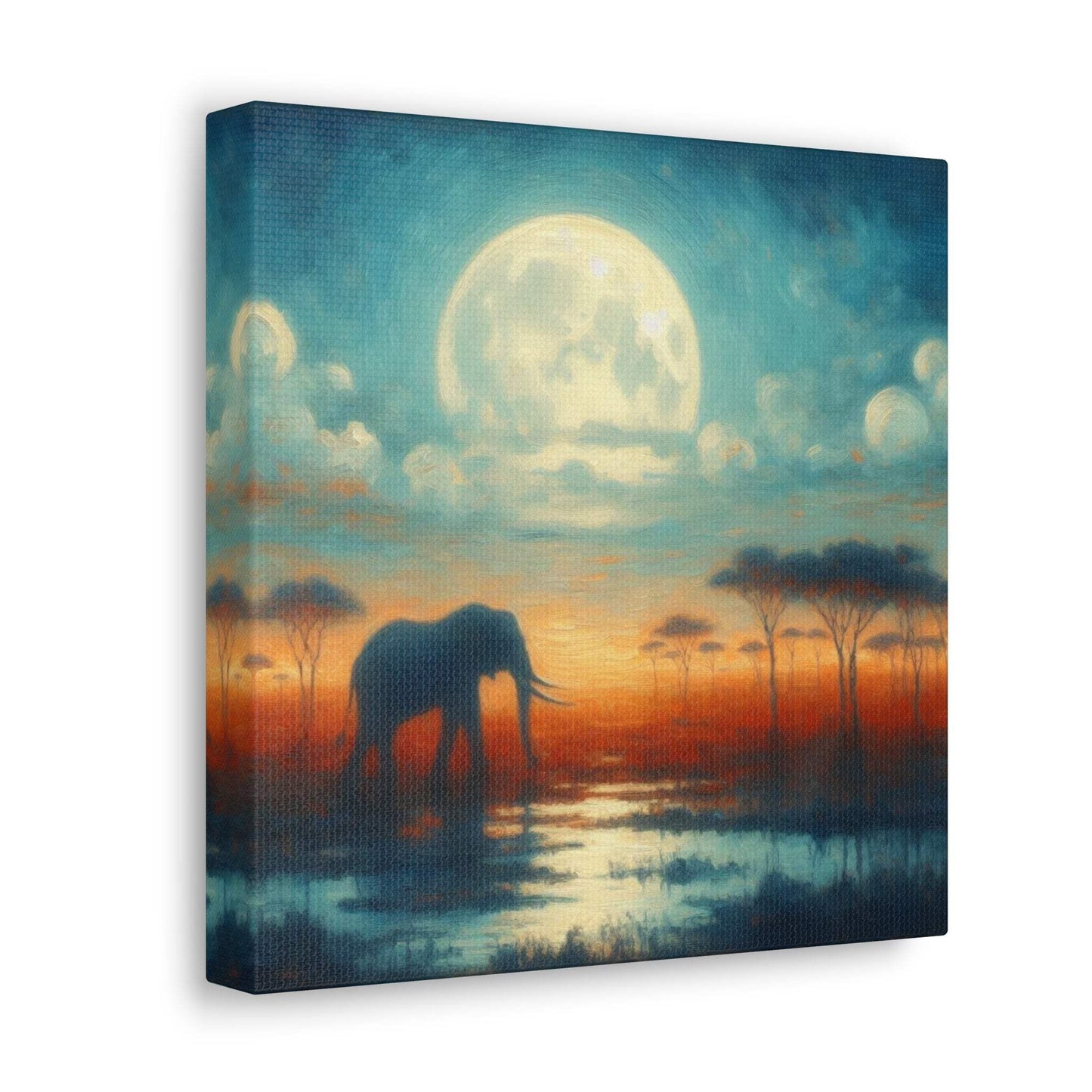 elephant artwork, elephant canvas art