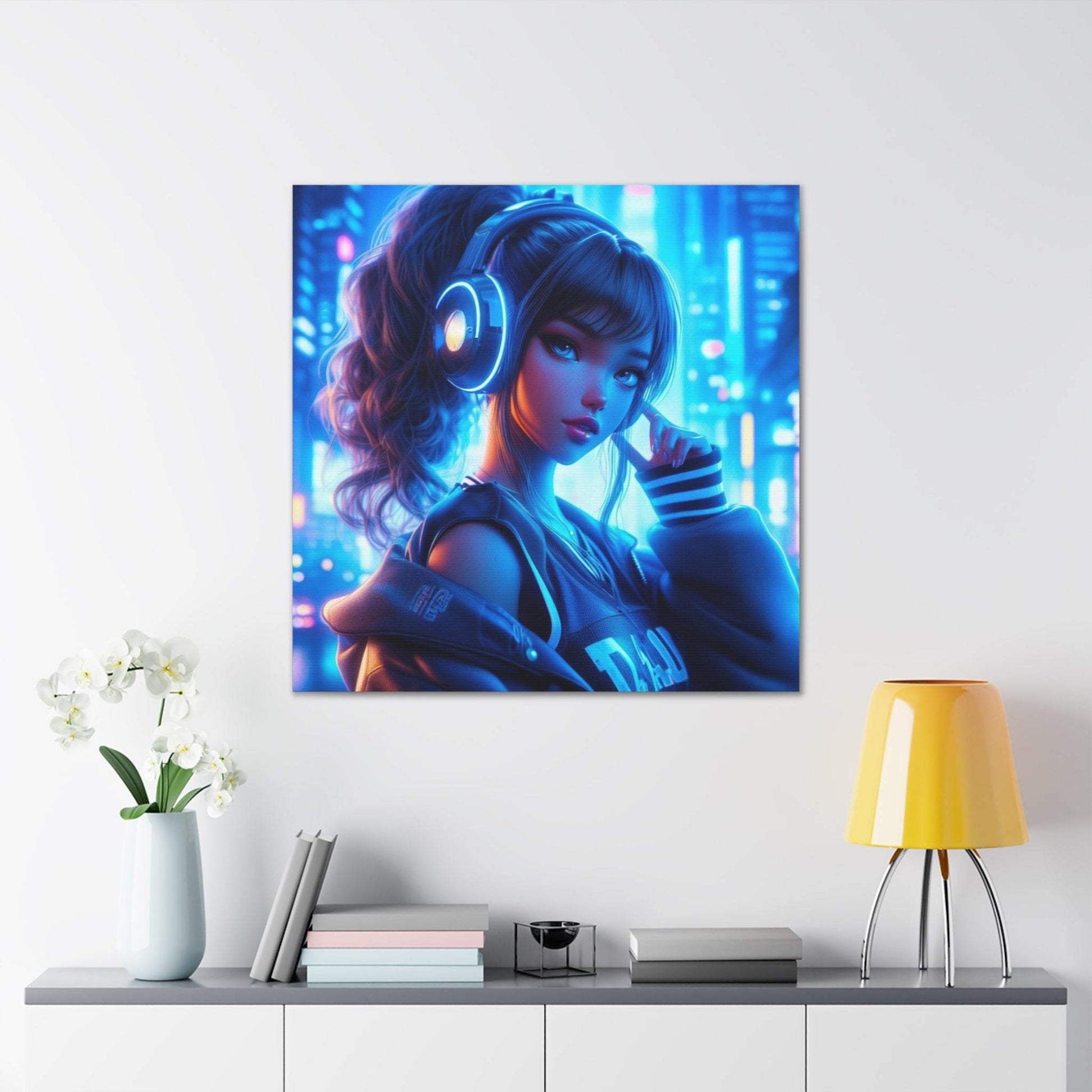 anime art, anime girl poster