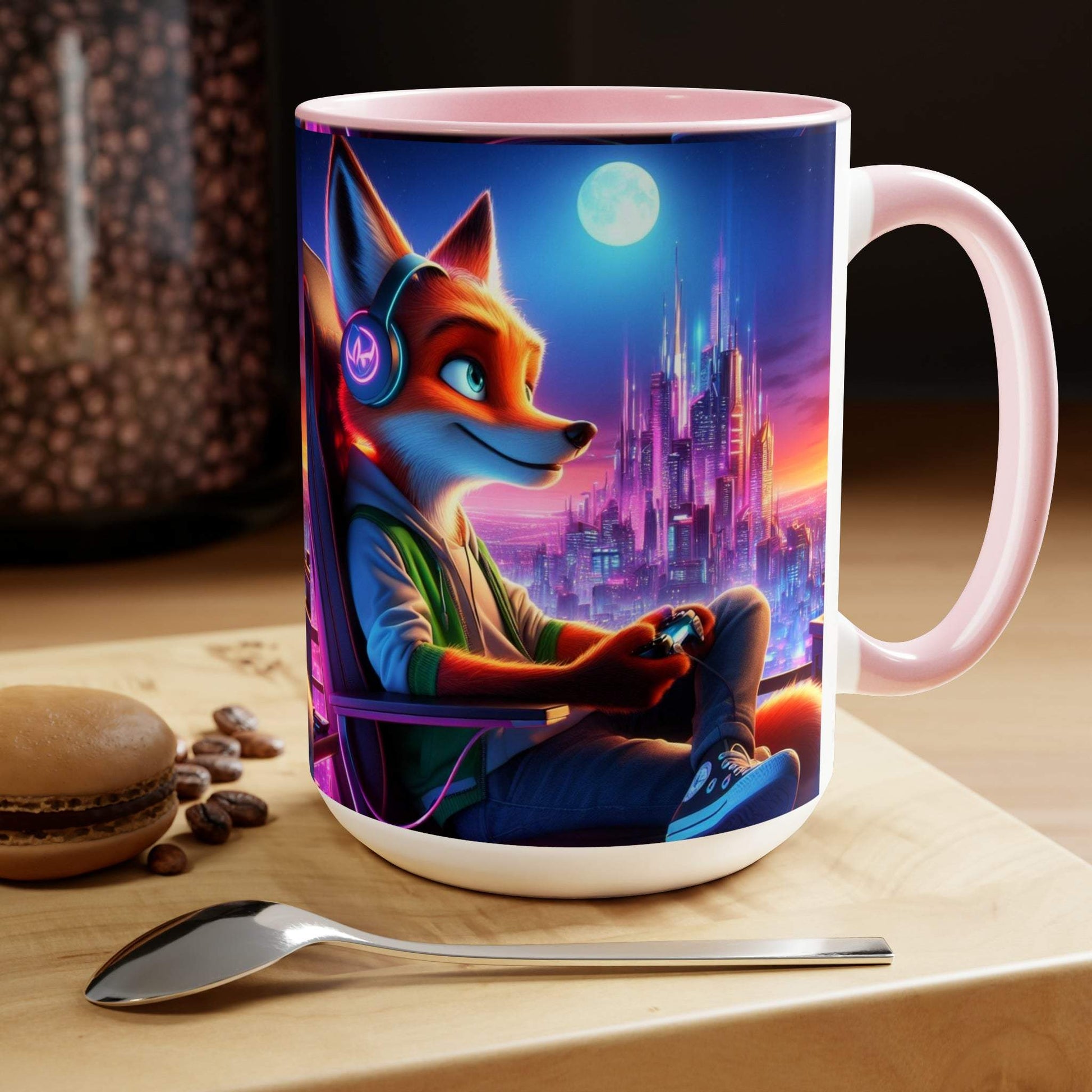 fox mug, gaming mug