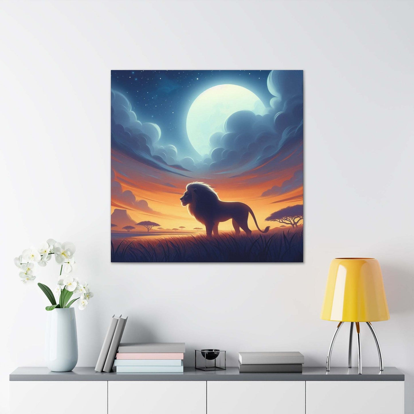 Lion Artwork, Lion wall art canvas