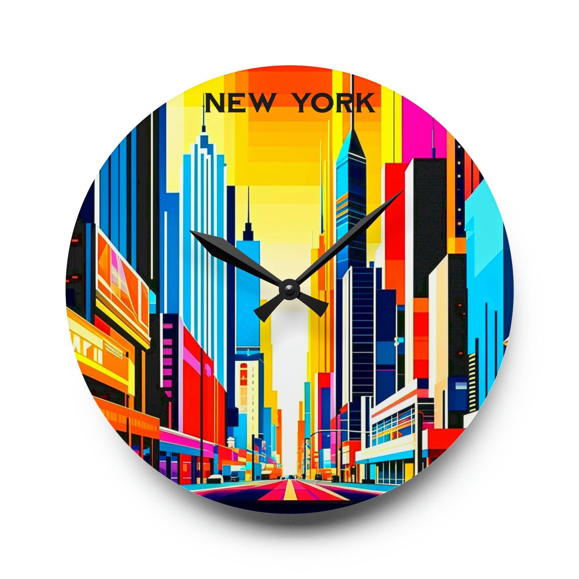 unique wall clock, new york clock