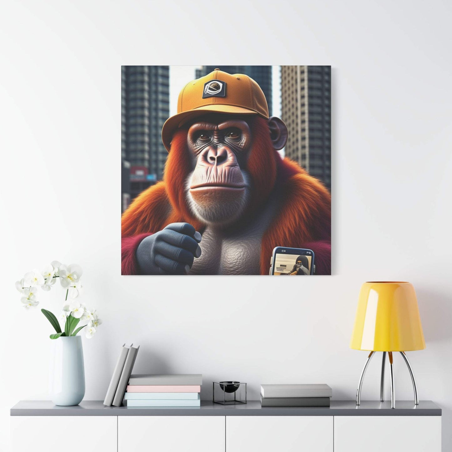 monkey artwork, gaming wall art, monkey wall art canvas