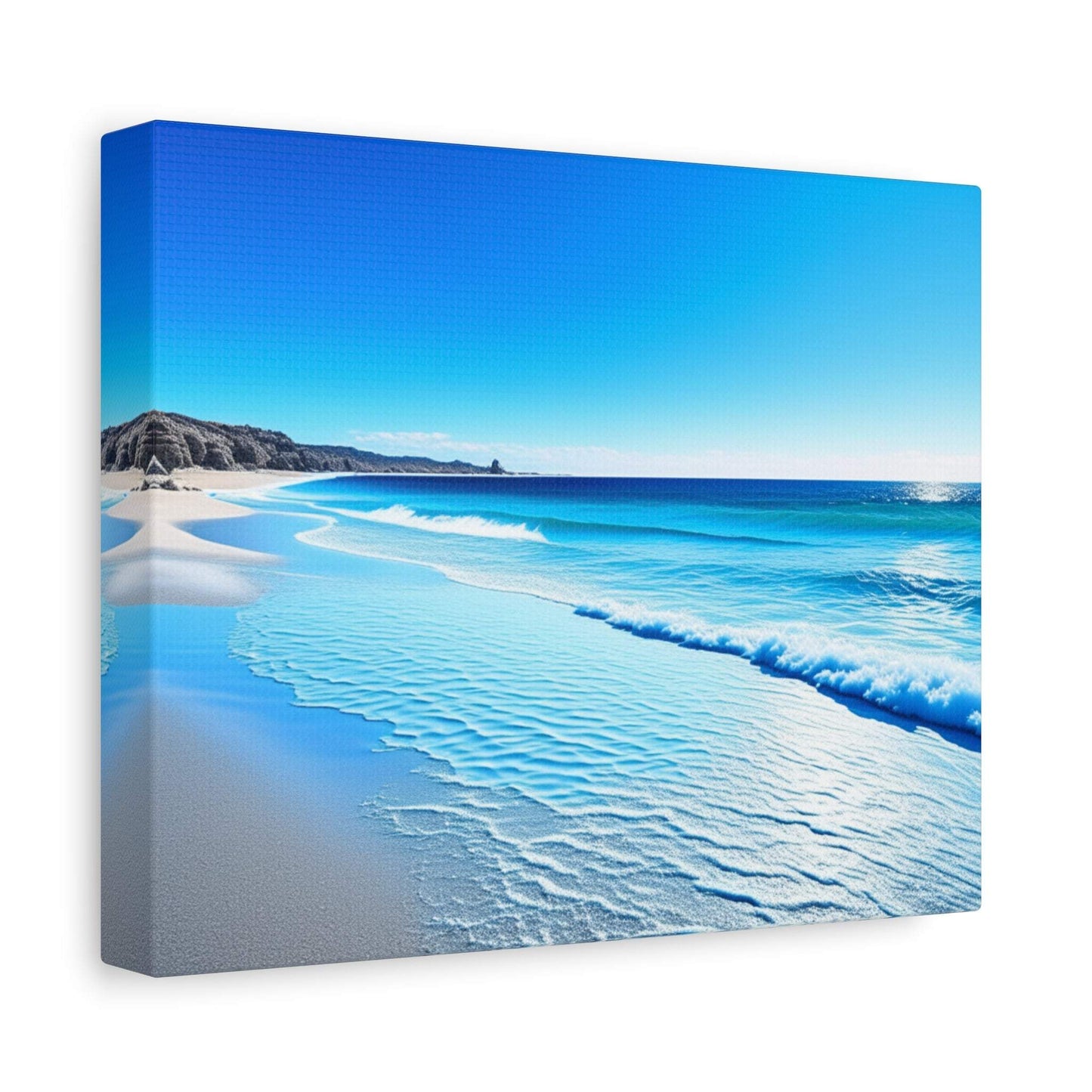 coastal artwork, ocean canvas wall art, beach canvas art, abstract seascape