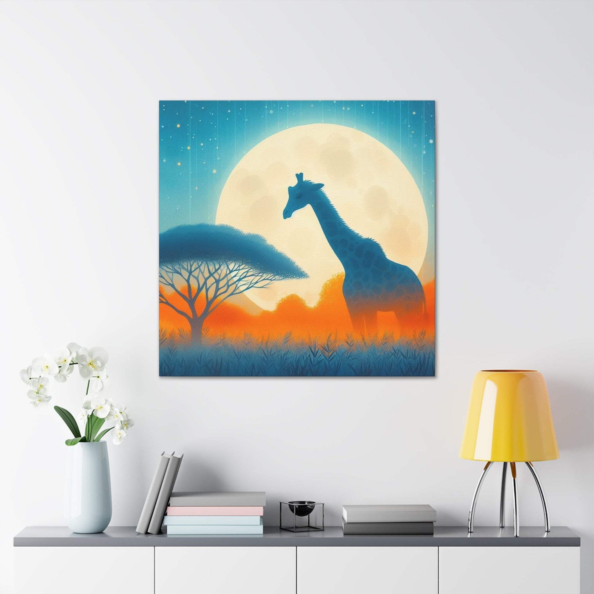 giraffe artwork, giraffe wall art canvas