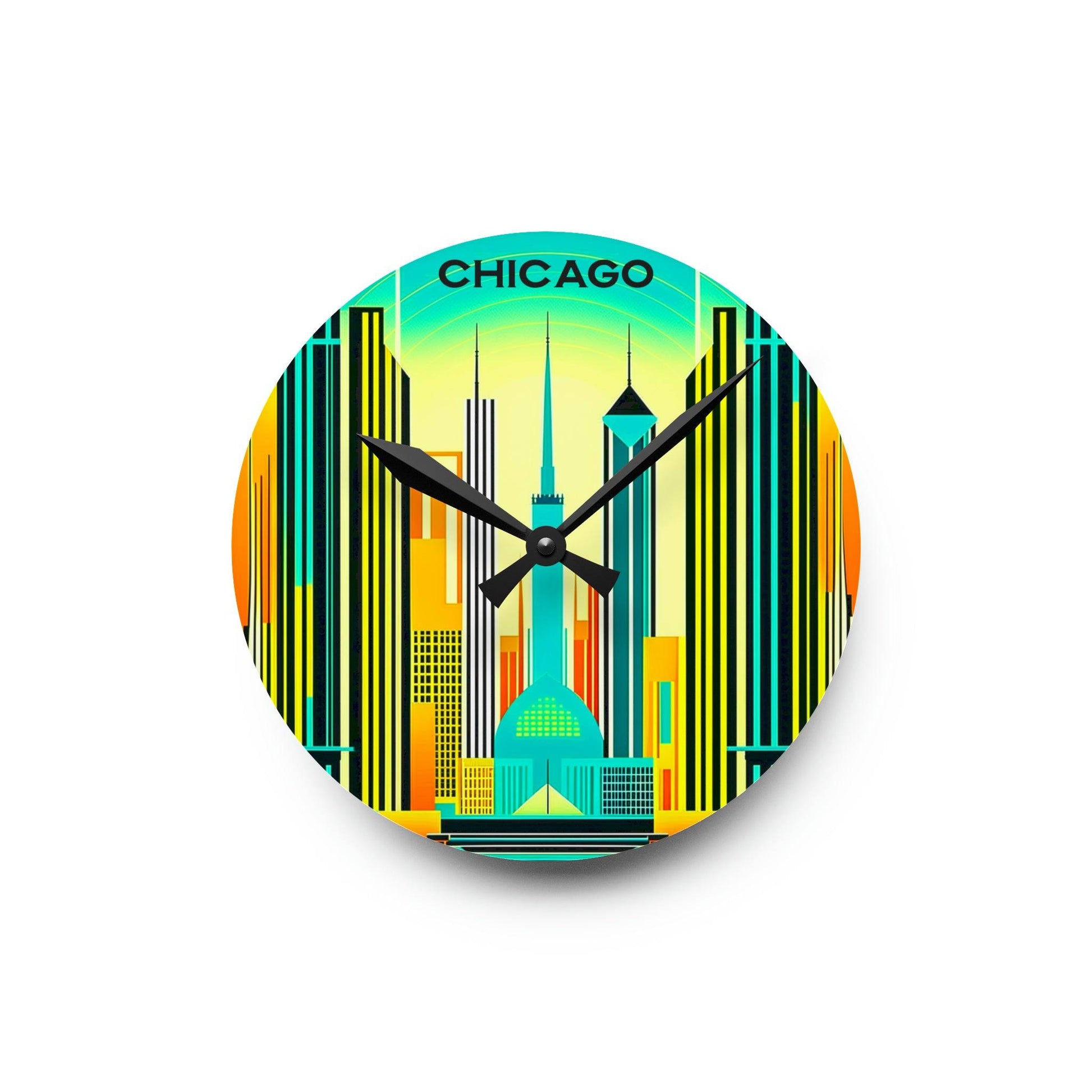 chicago clock, unique wall clock