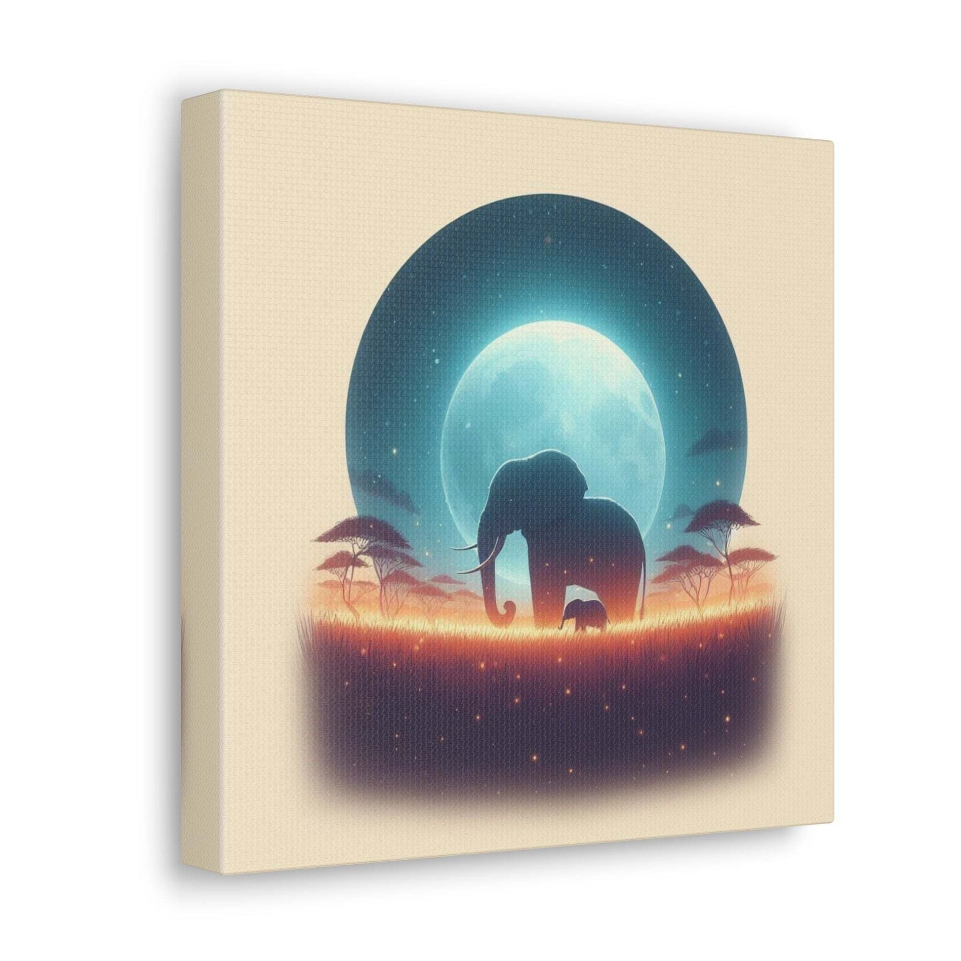 elephant artwork, elephant canvas art