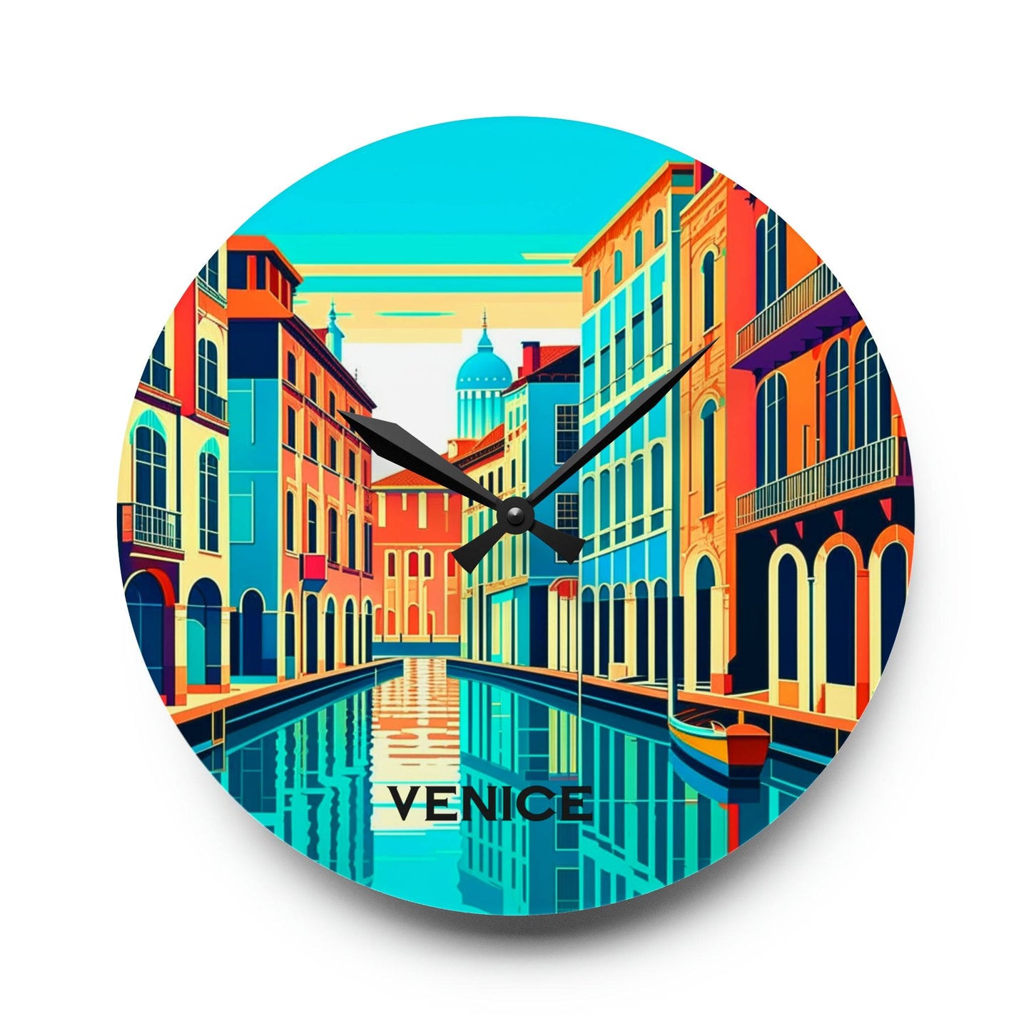 unique wall clock, venice clock
