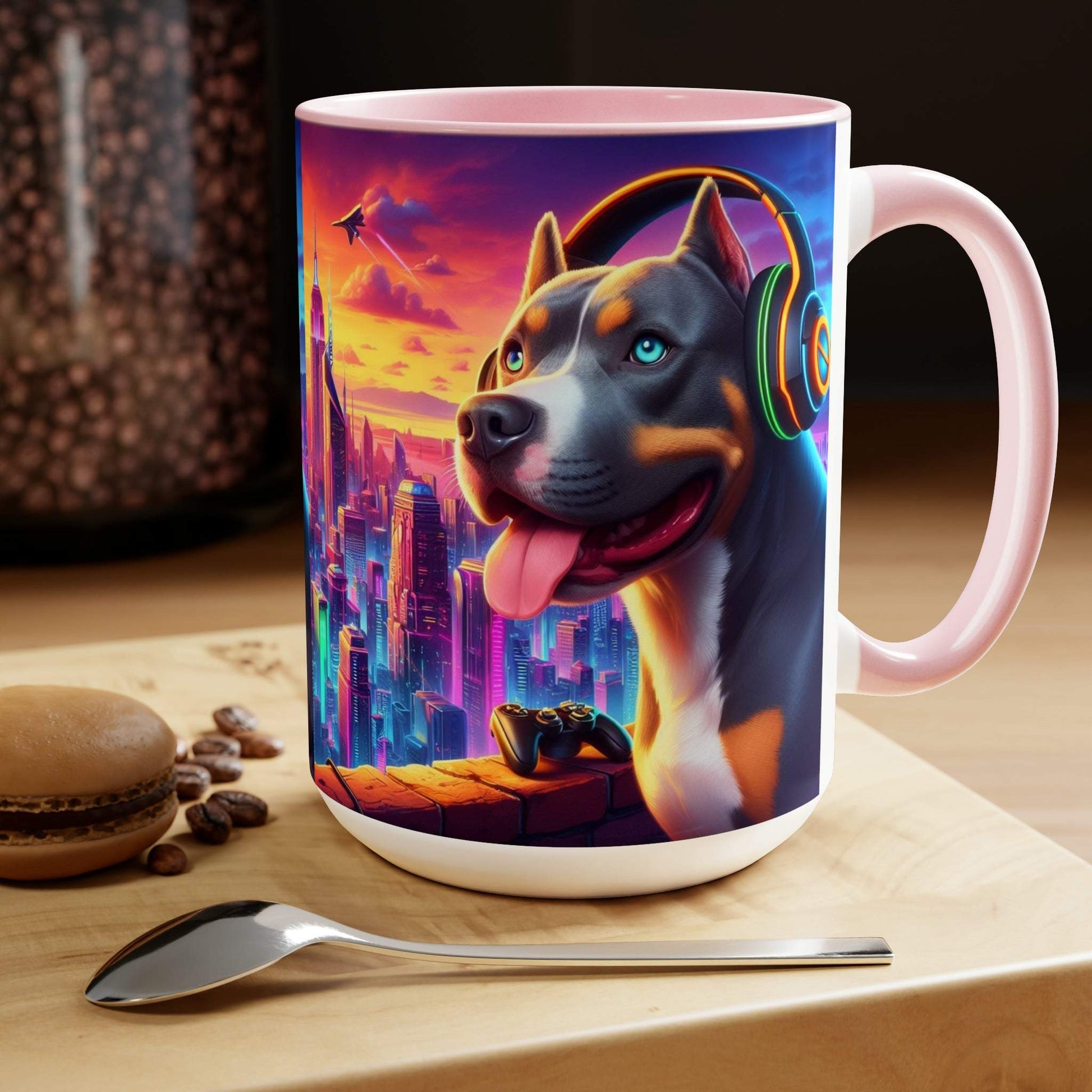 pitbull mug, gaming mug