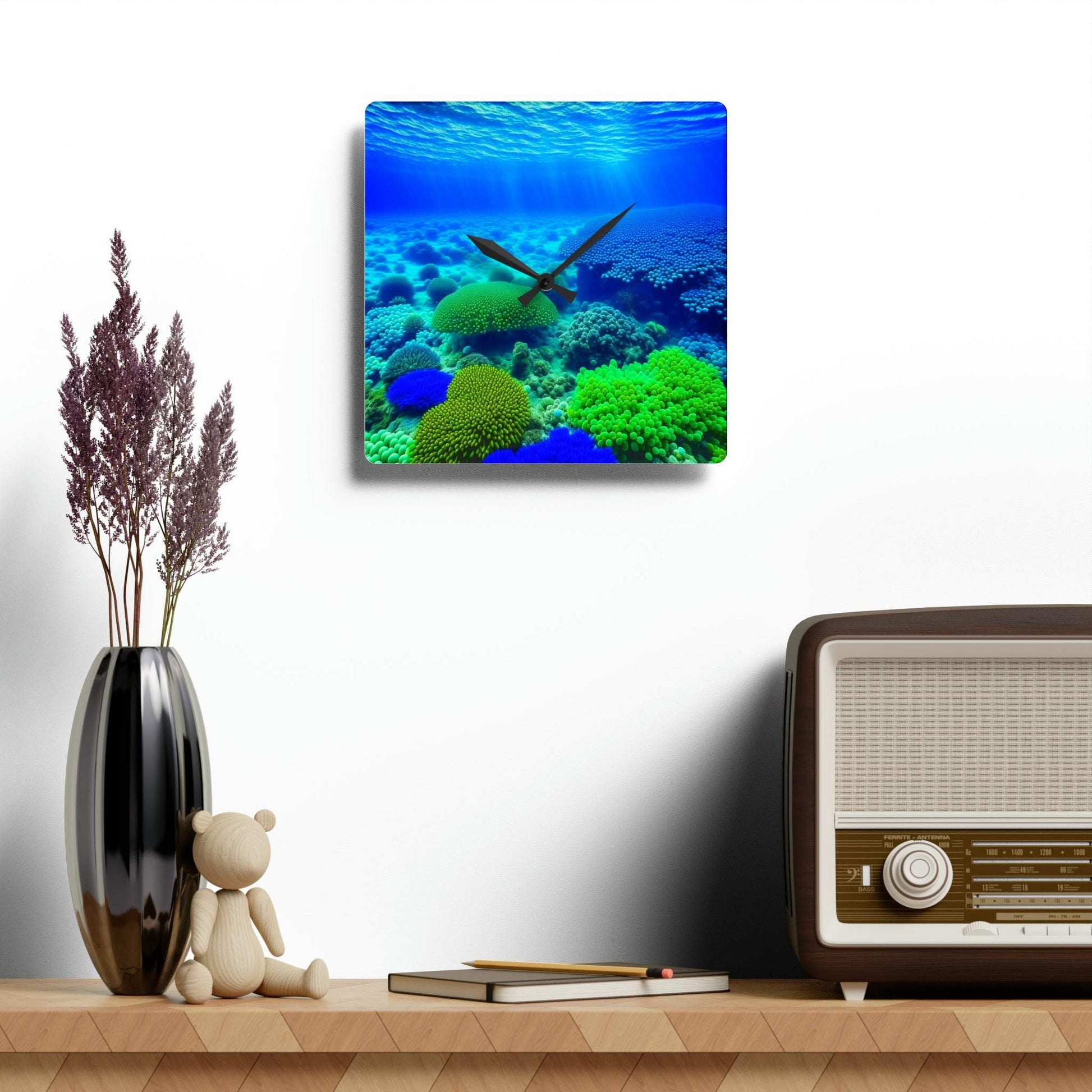 ocean clock, unique wall clock