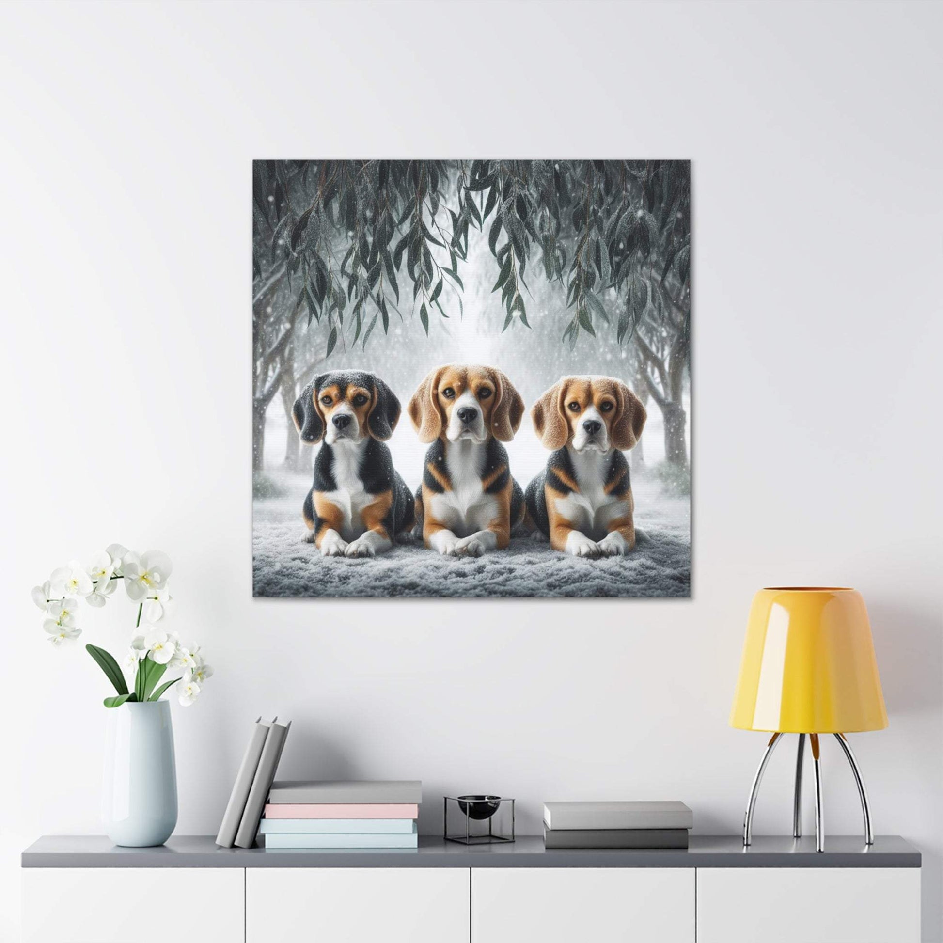 beagle poster, beagle wall art, beagle canvas art