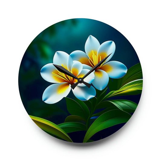 floral wall clock, unique wall clock