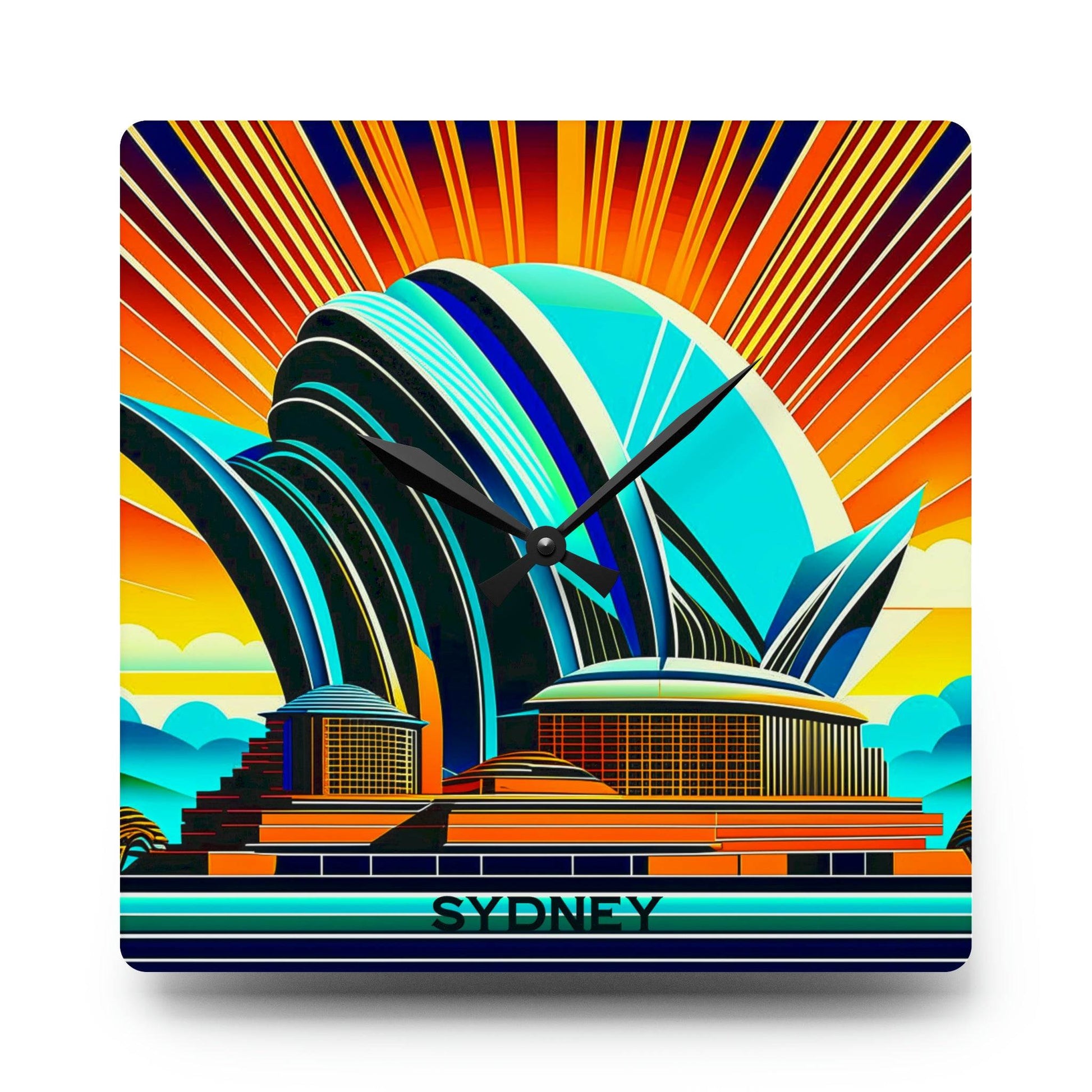 unique wall clock, sydney clock