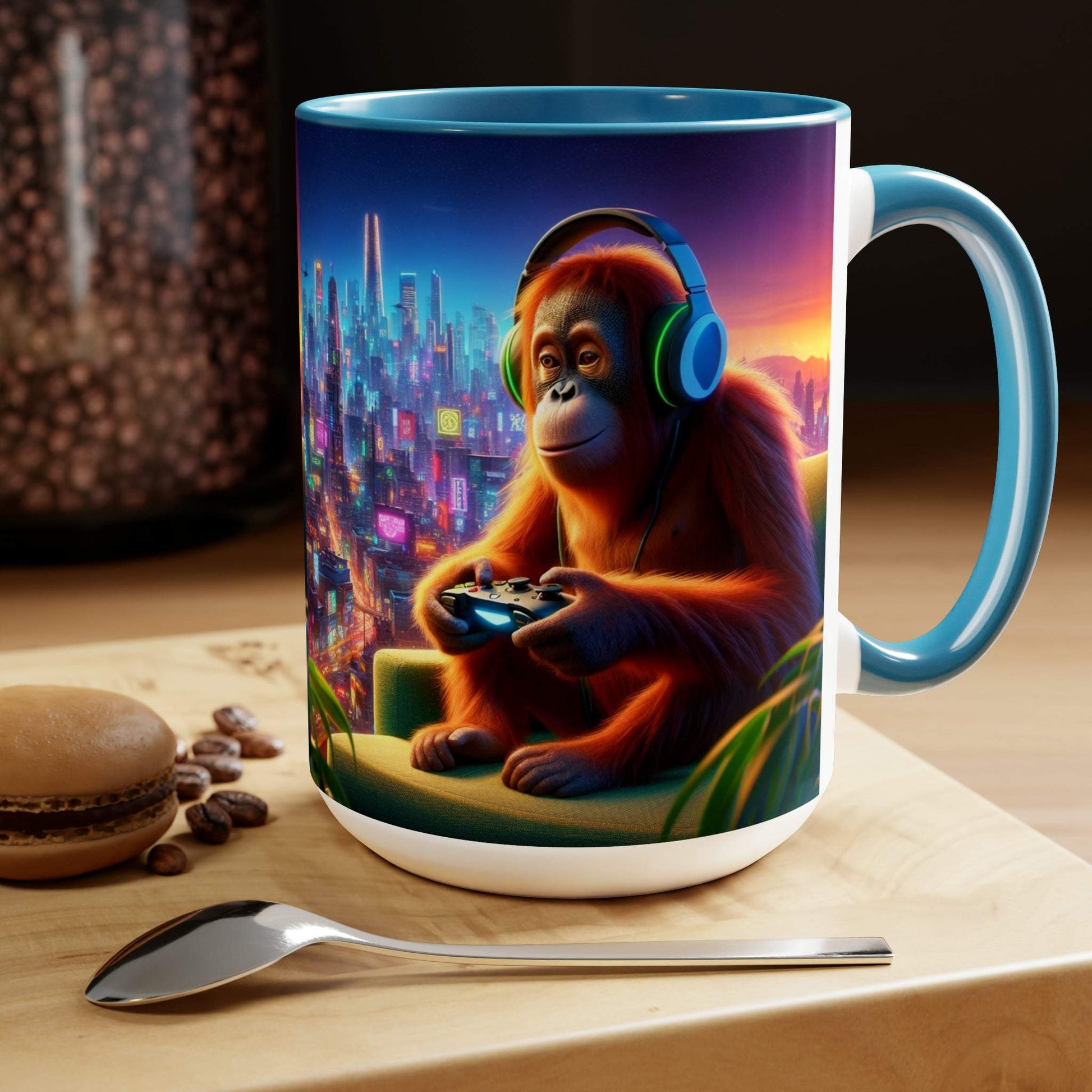 monkey mug, gaming mug