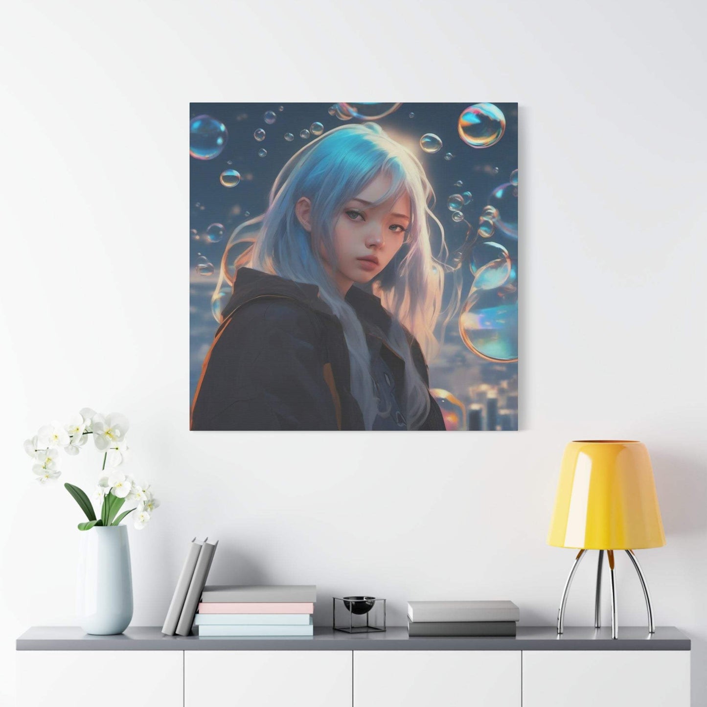 anime art, anime girl poster