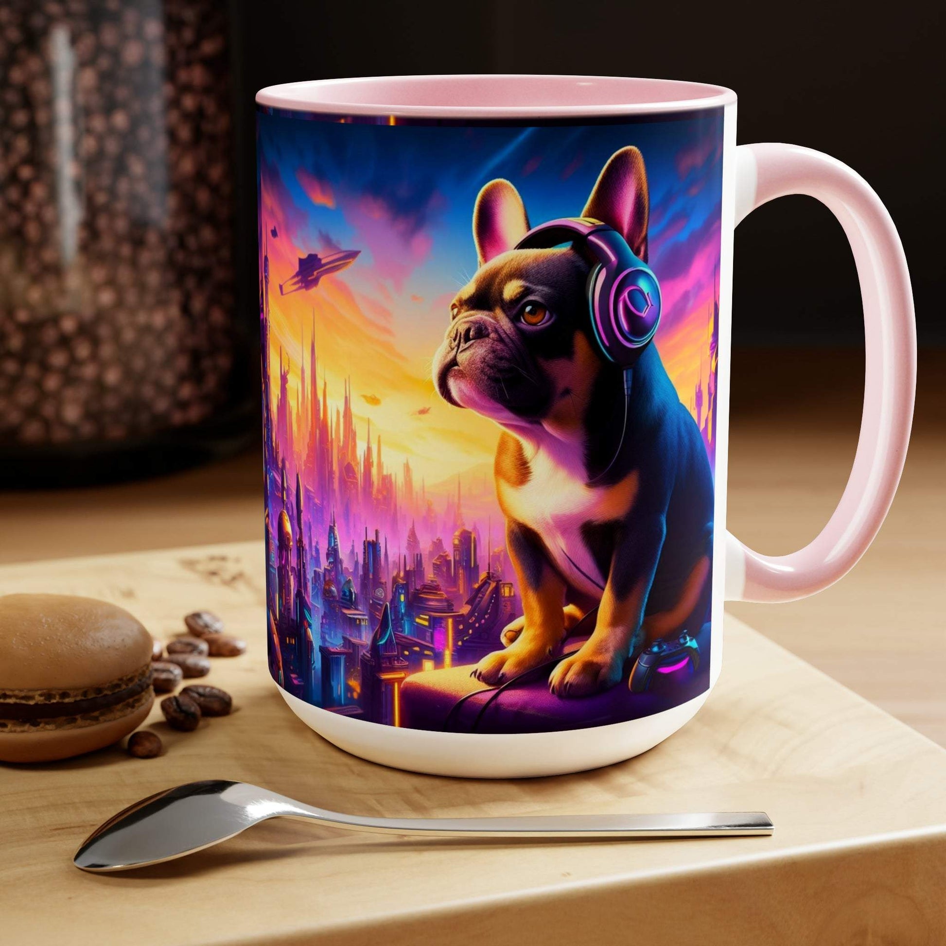 french bulldog mug, gaming mug